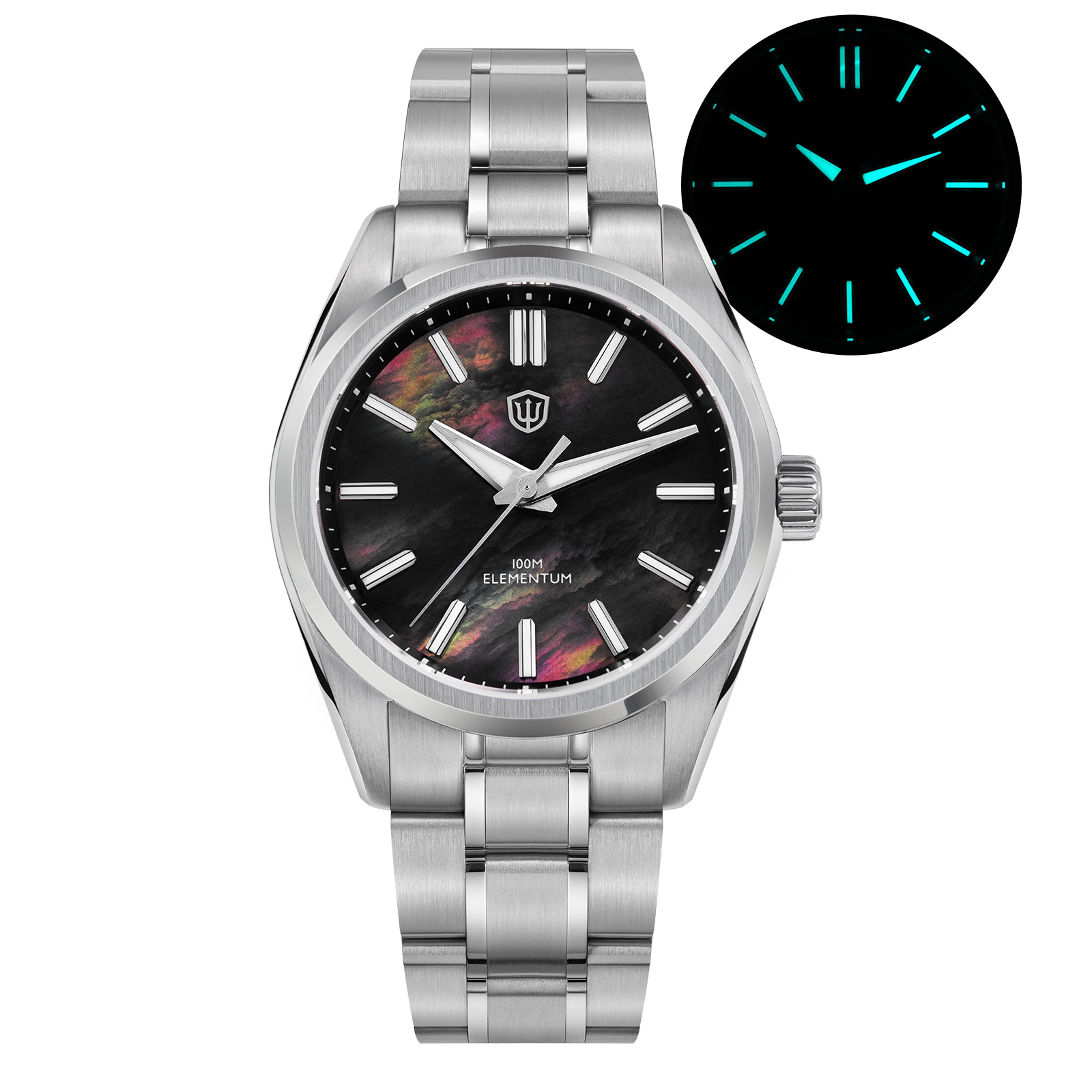 Quartz Watch With Ice Crack Dial And Sapphire Crystal 11