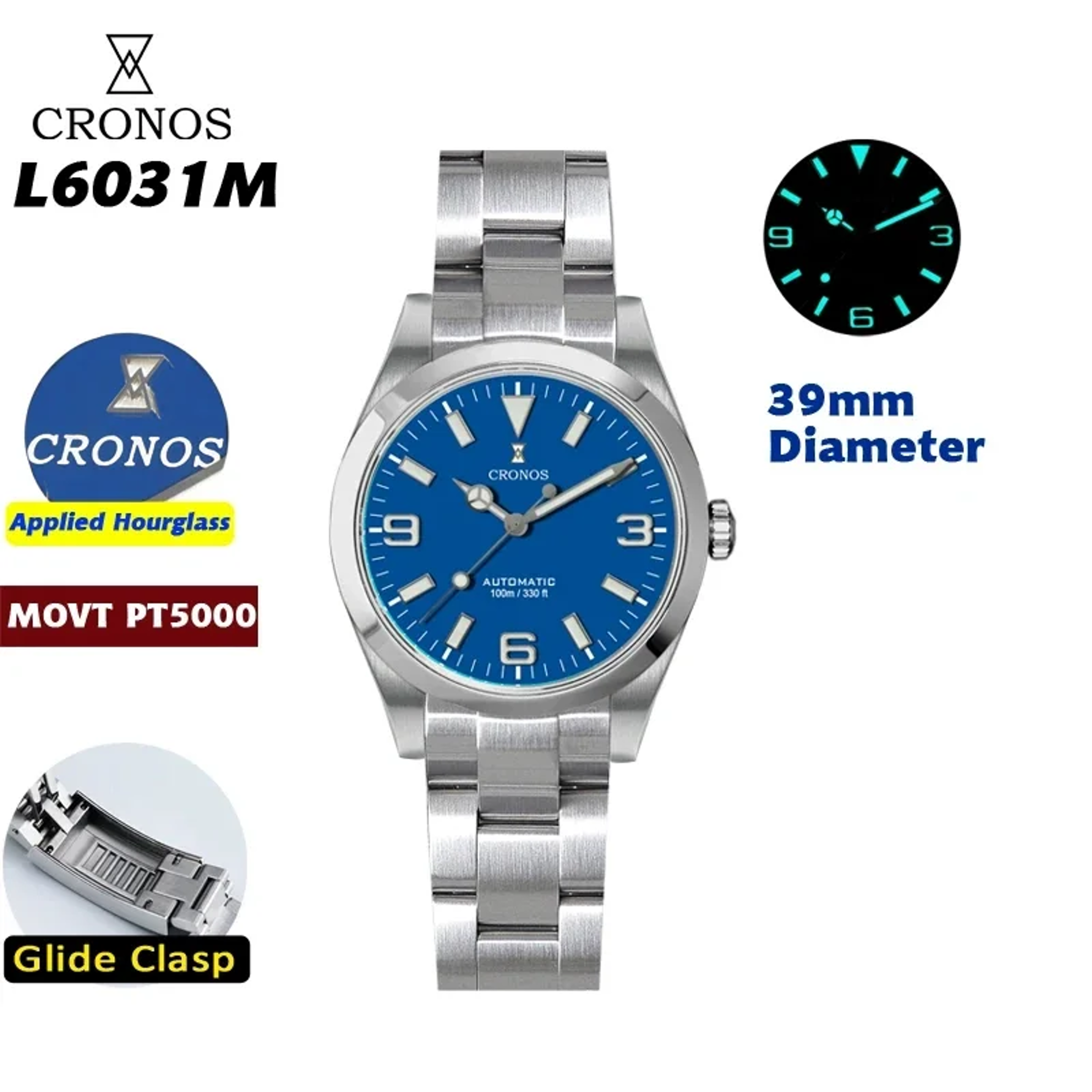 Automatic Dive Watch With Movement And Sapphire Crystal 6