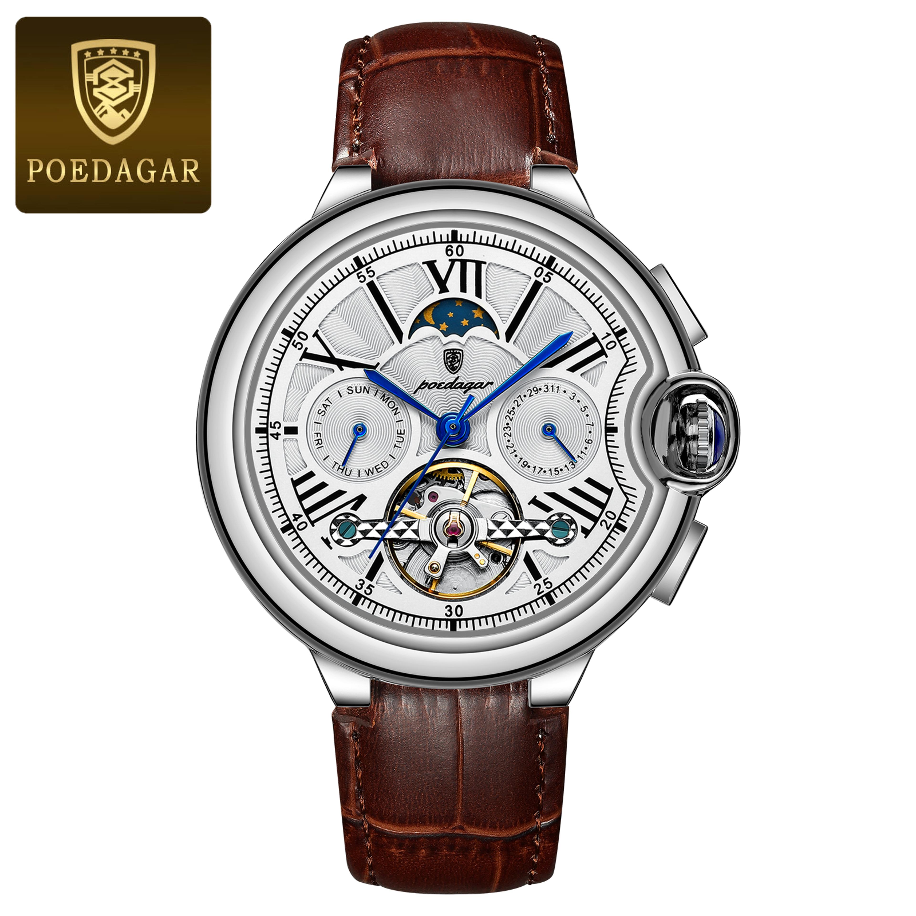 Luxury Automatic Mechanical Tourbillon Watch For Men 7