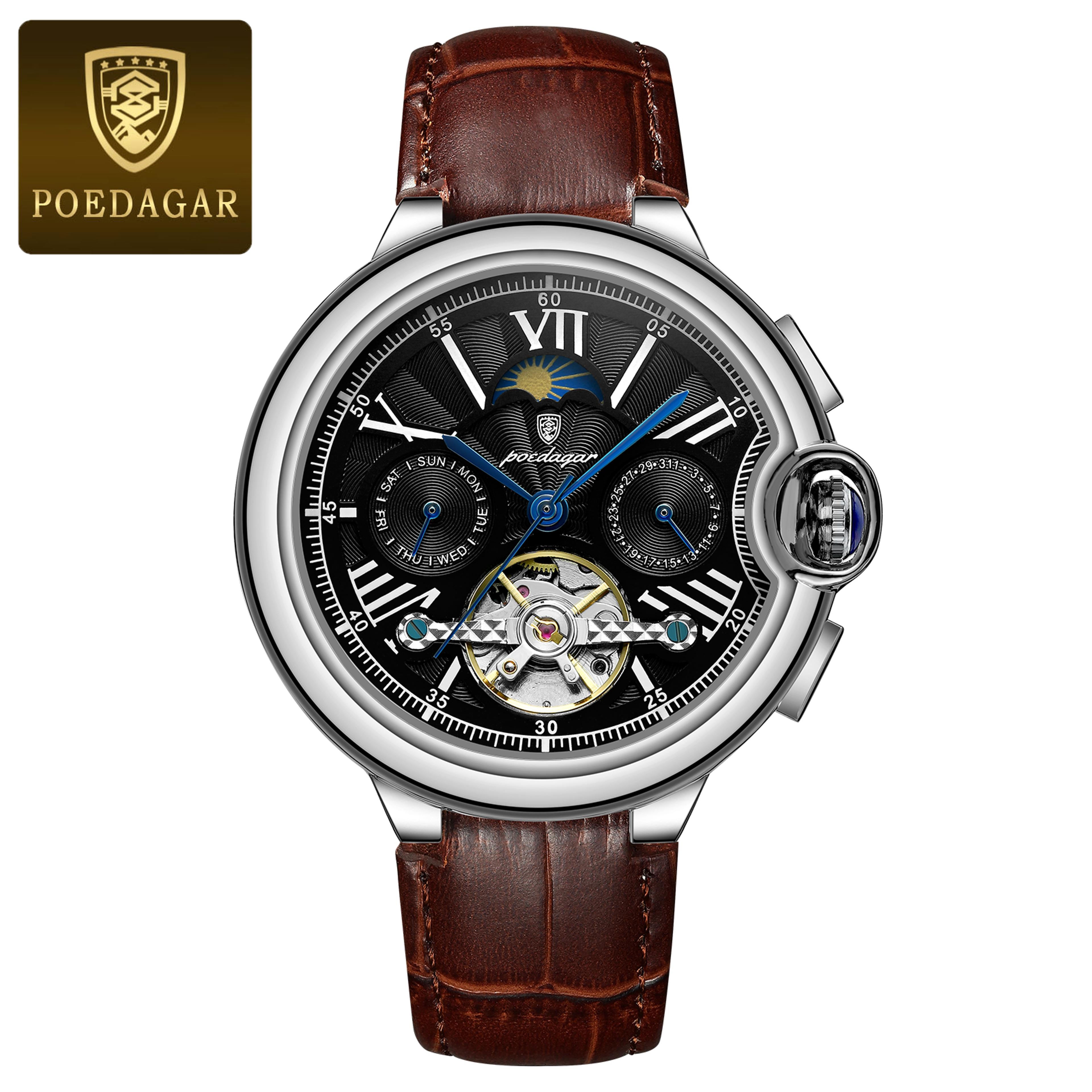 Luxury Automatic Mechanical Tourbillon Watch For Men 9