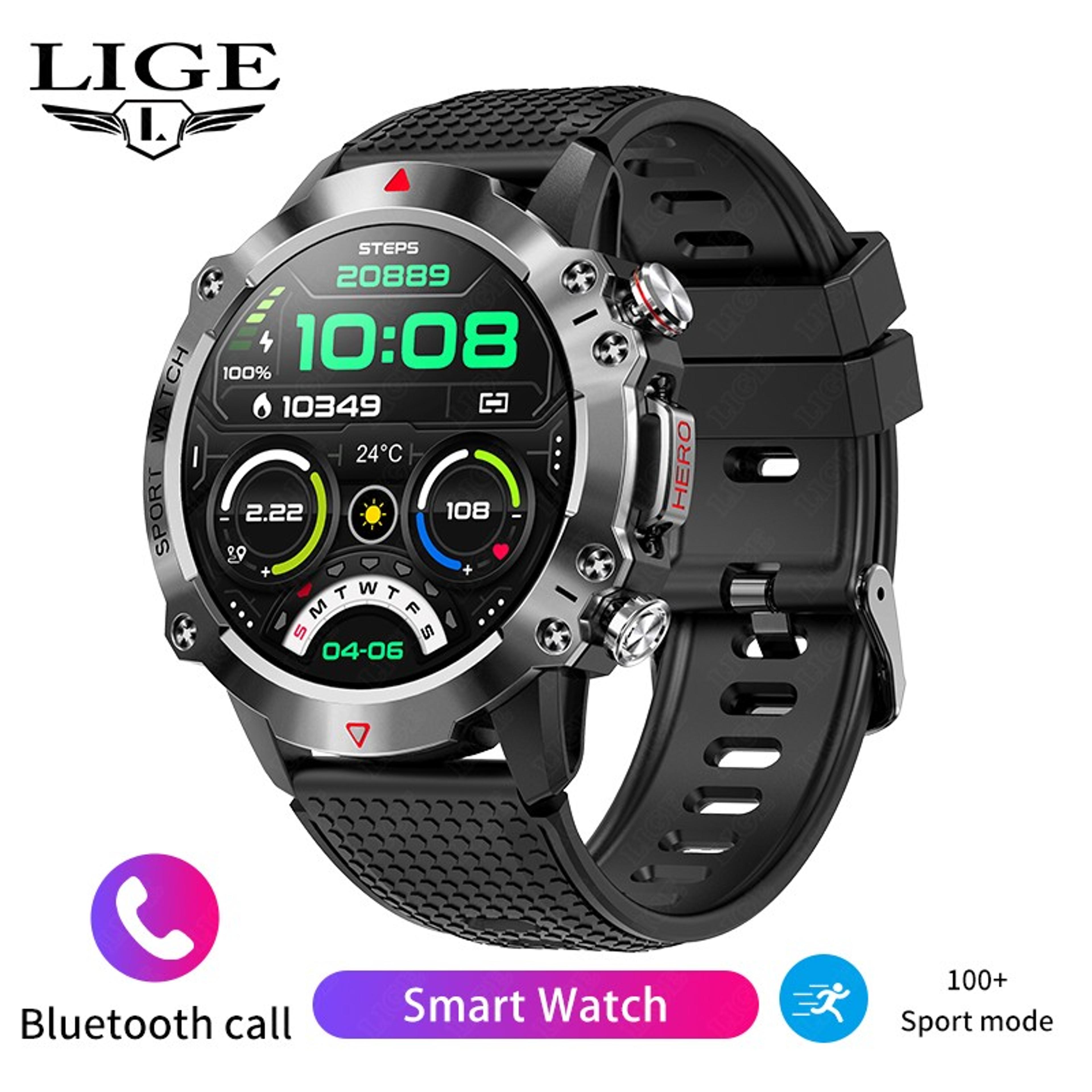 Rugged Smart Watch For Men With Bluetooth Calling And Many Sports Modes 9