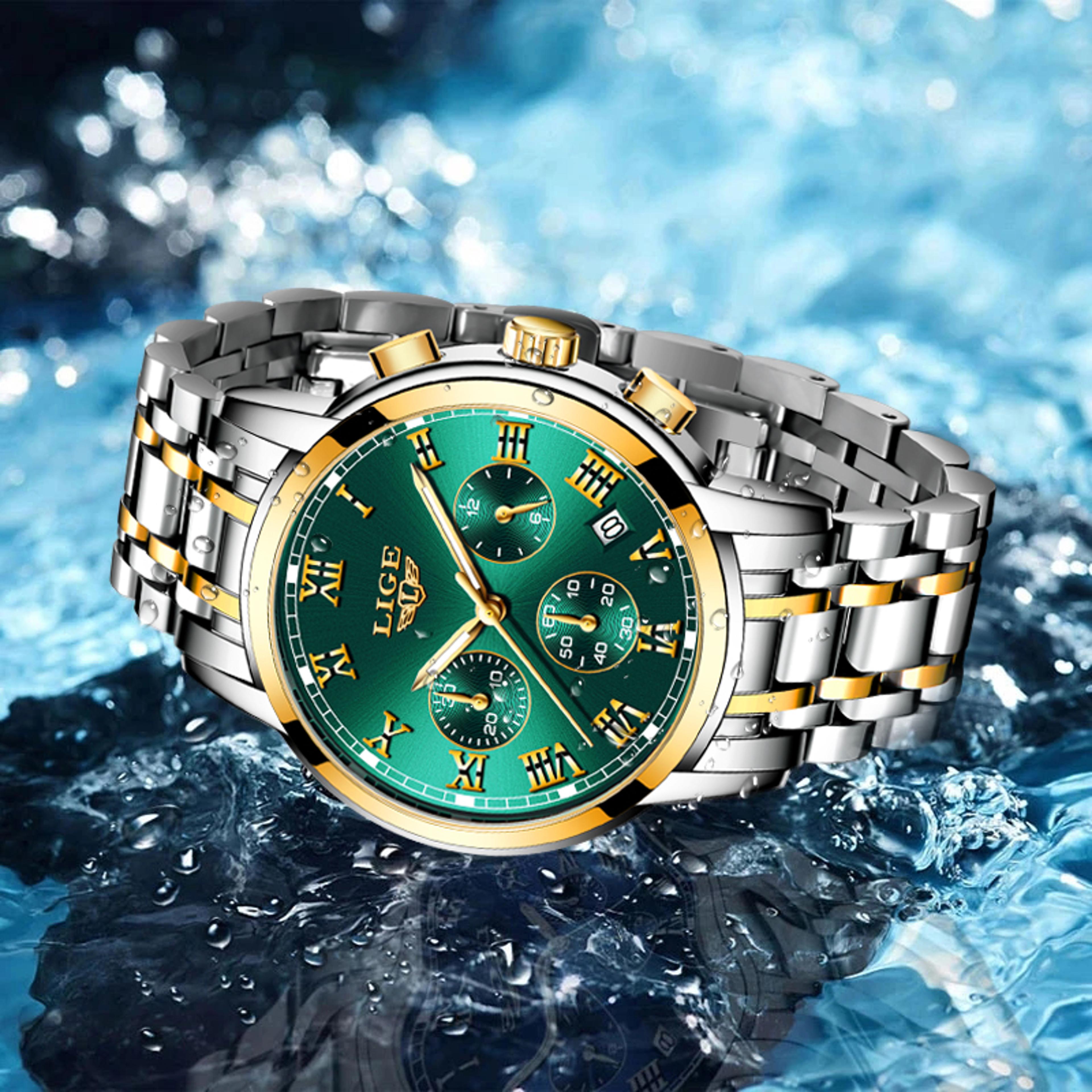 womens watch stainless steel waterproof quartz bracelet watch