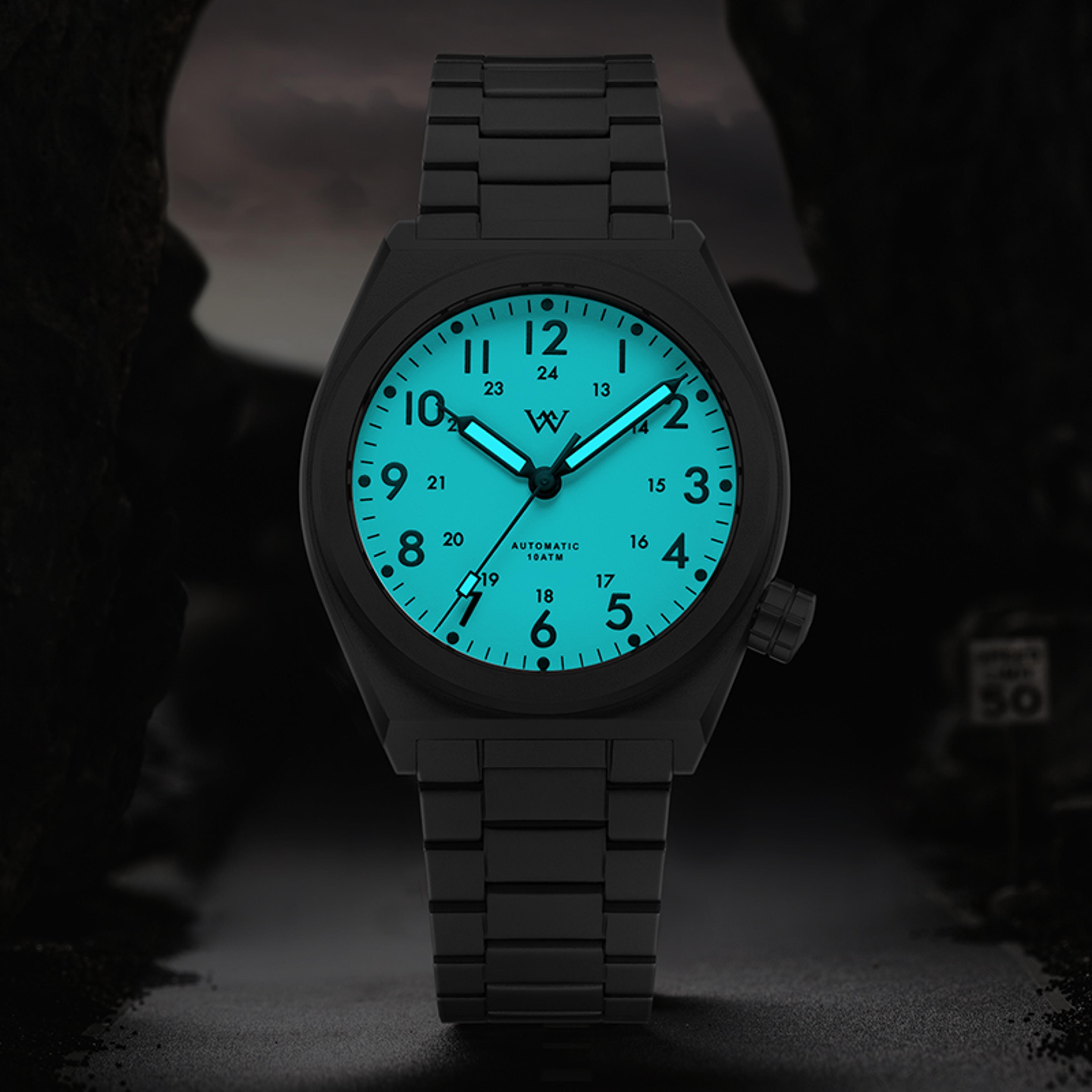 Pilot Automatic Watch Sapphire Crystal Water Resistant 2