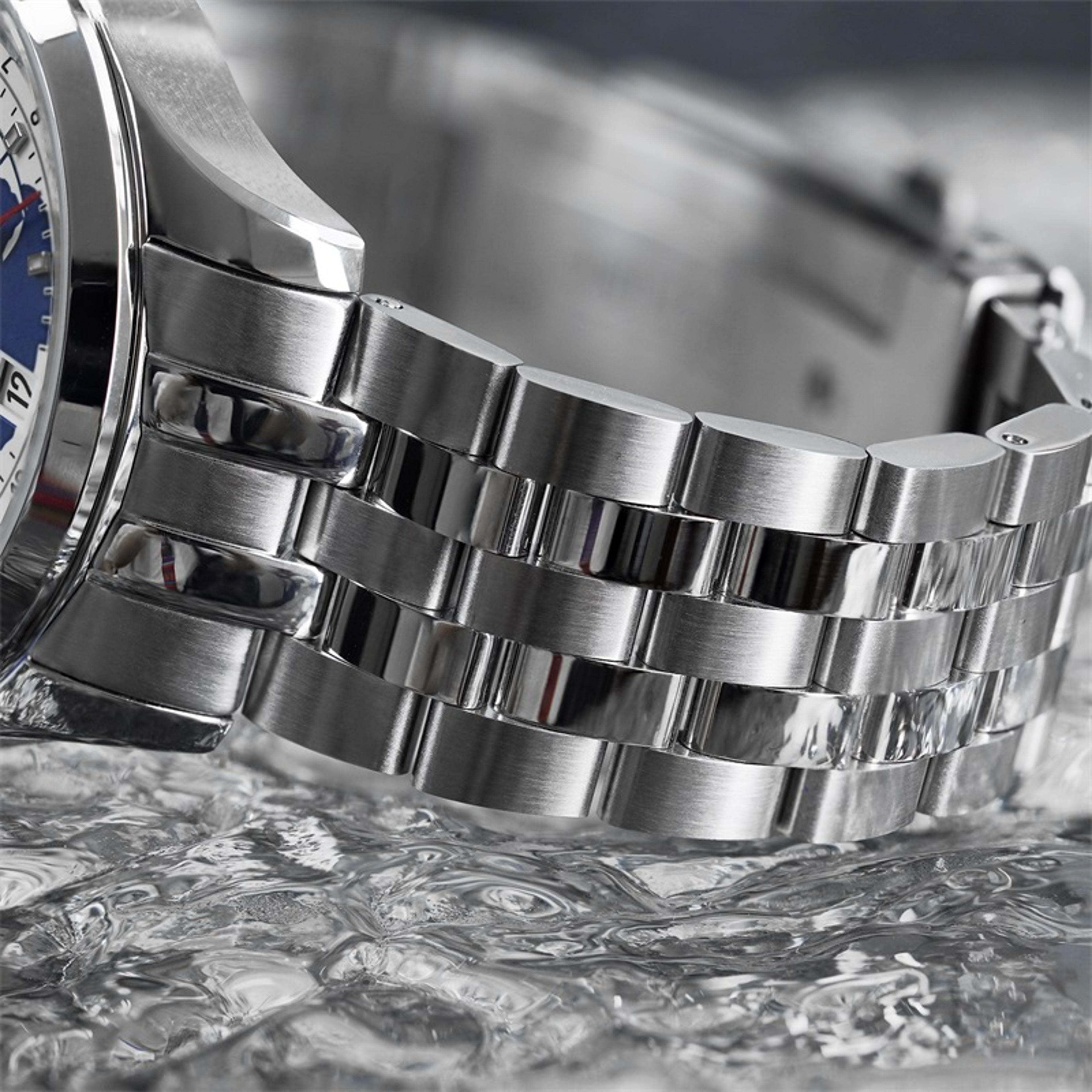 World Time Automatic Mechanical Watch With Sapphire Crystal And Water Resistance 6