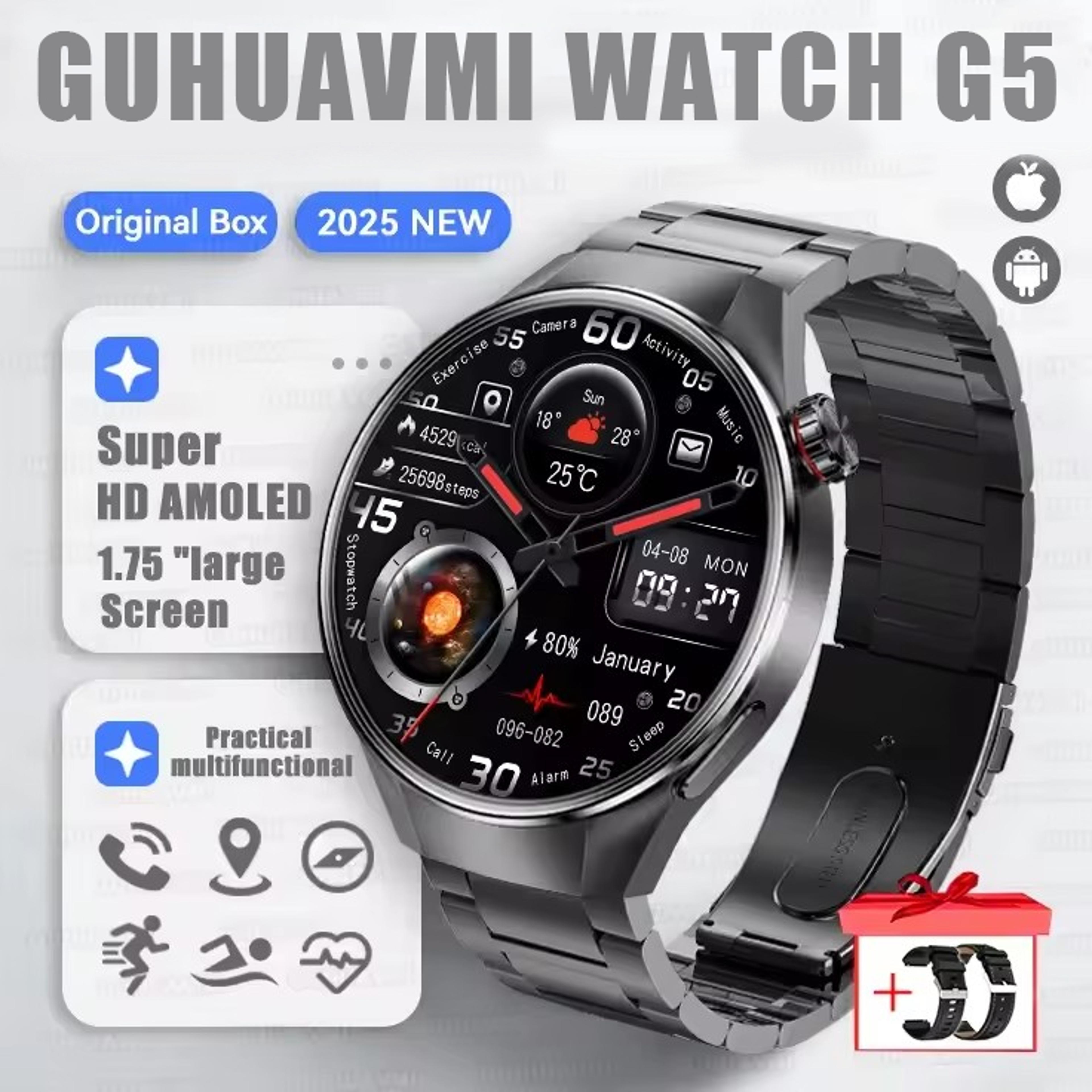 GPS Smart Watch For Men With AMOLED Display Bluetooth Calling And IP68 Waterproofing 18