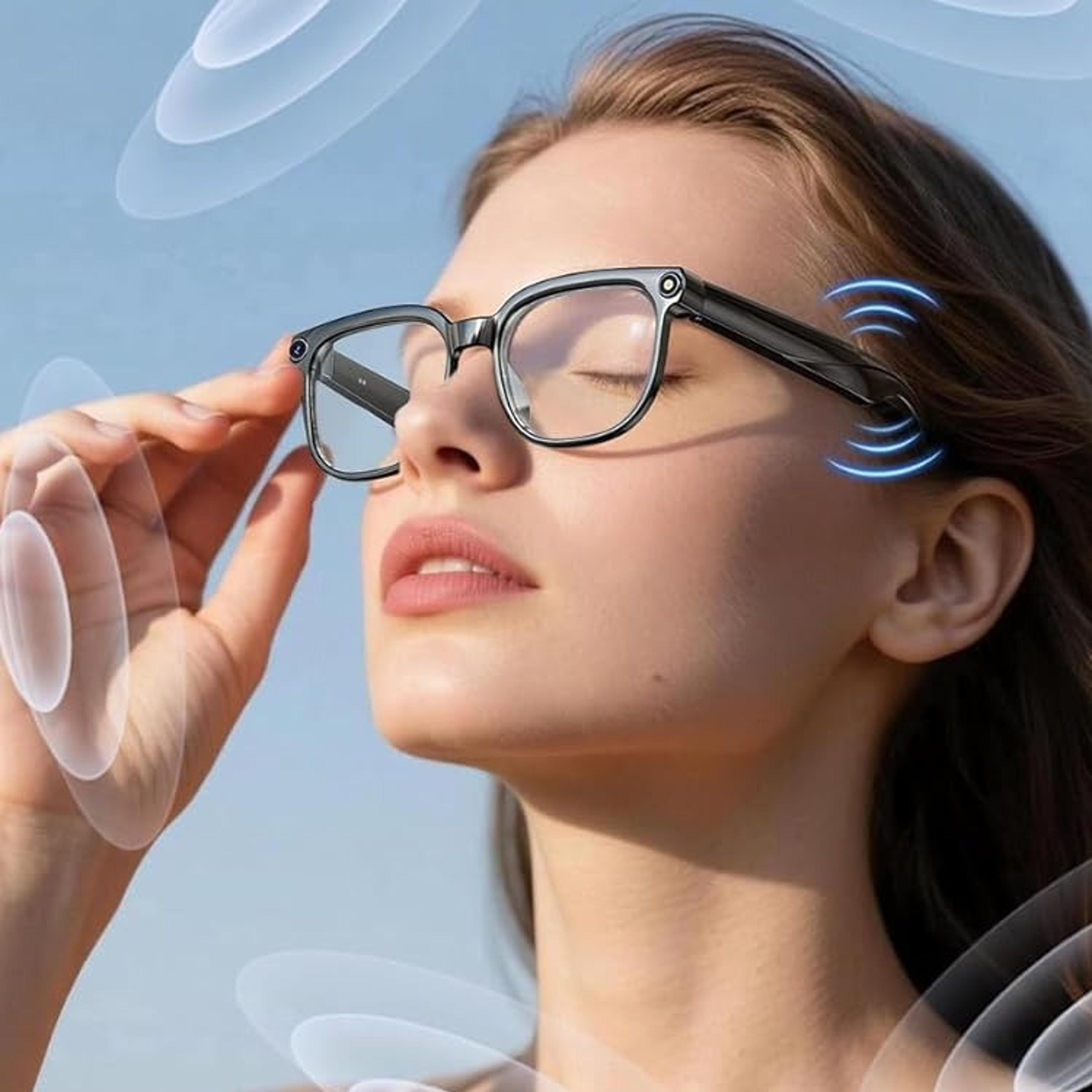 ai smart glasses with camera translation calls and music
