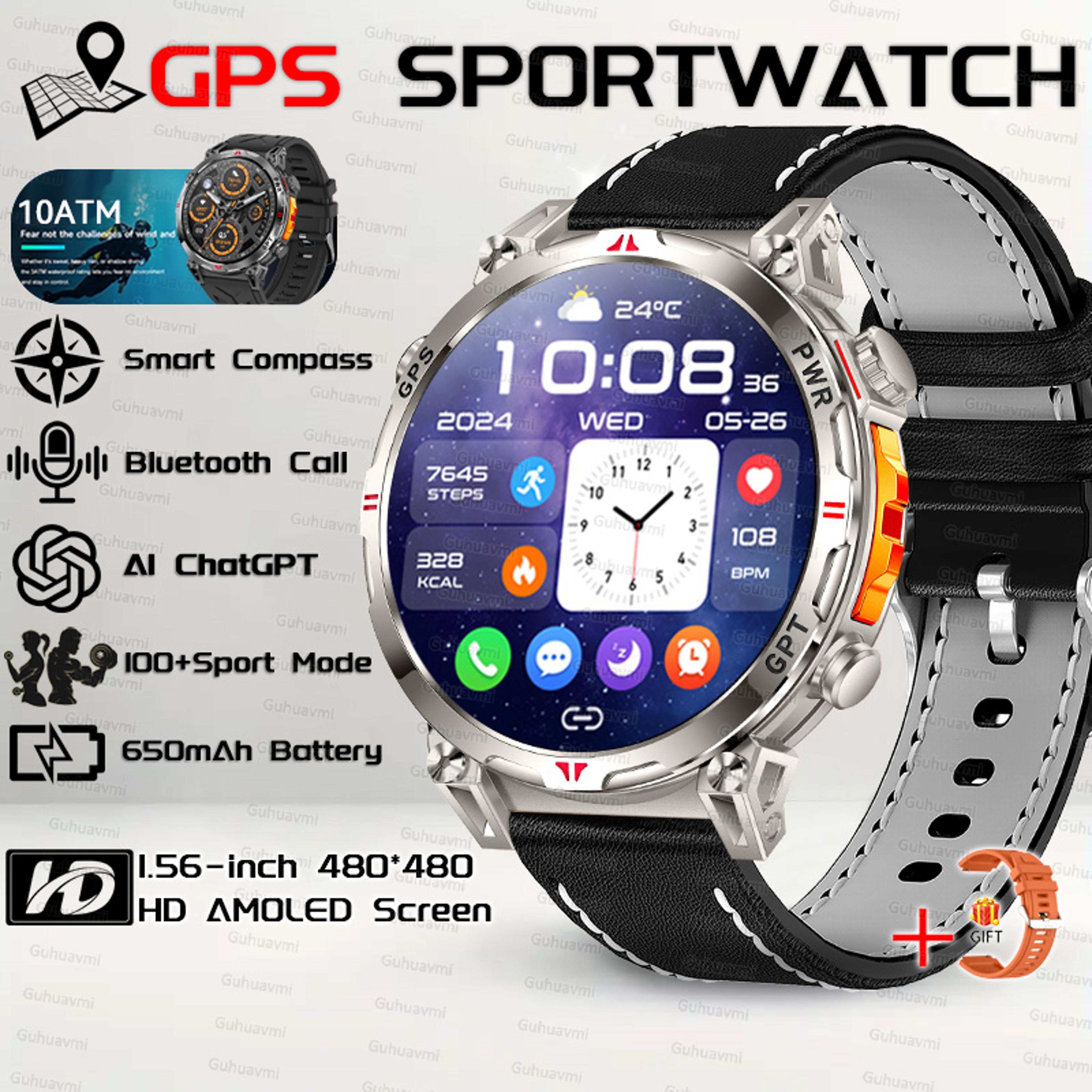 GPS Smartwatch For Men With AMOLED Display And Waterproof Design 14