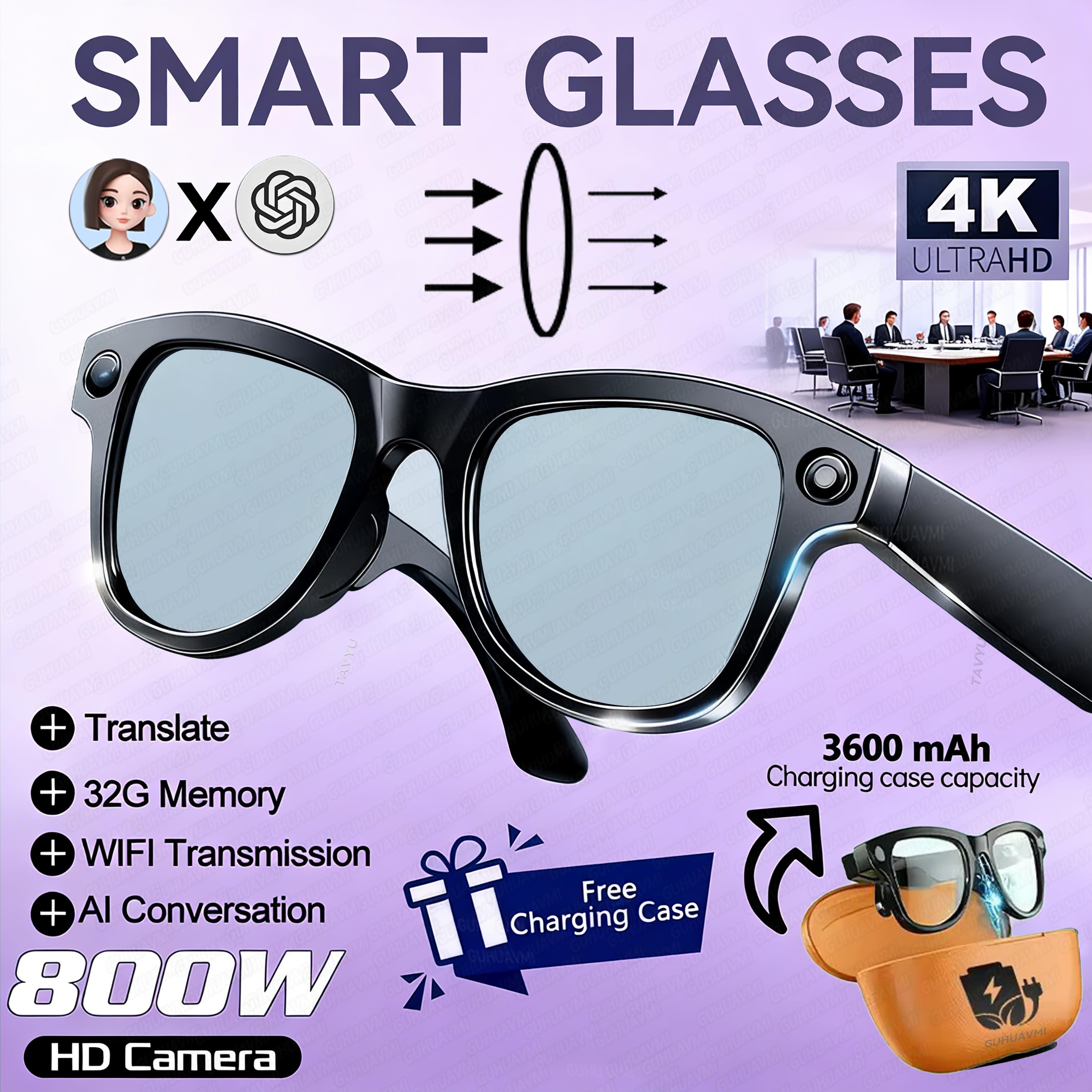 Ultra AI Smart Glasses With Camera Storage And Language Translation 7