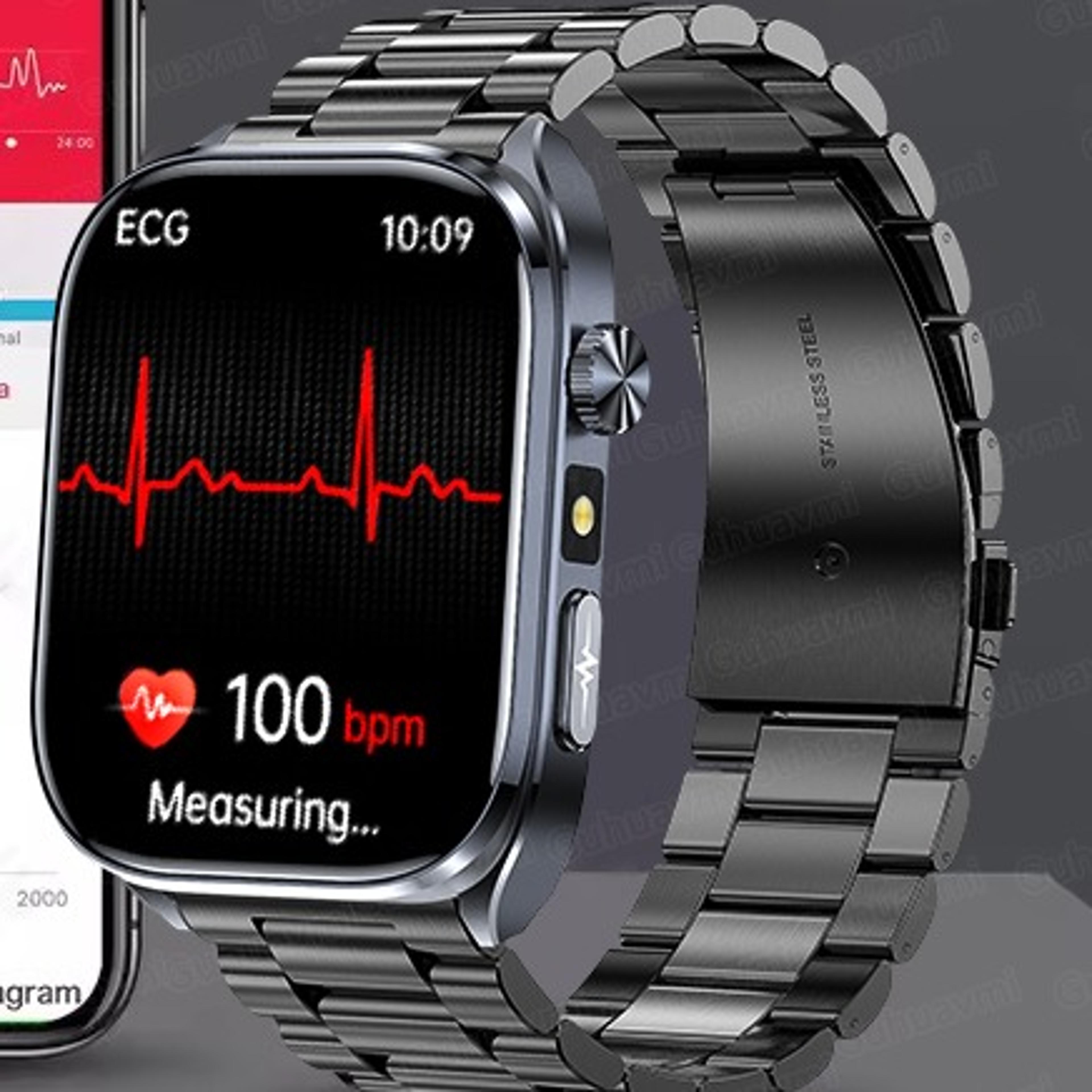 ecg ppg health smartwatch with blood pressure monitoring and bluetooth calling