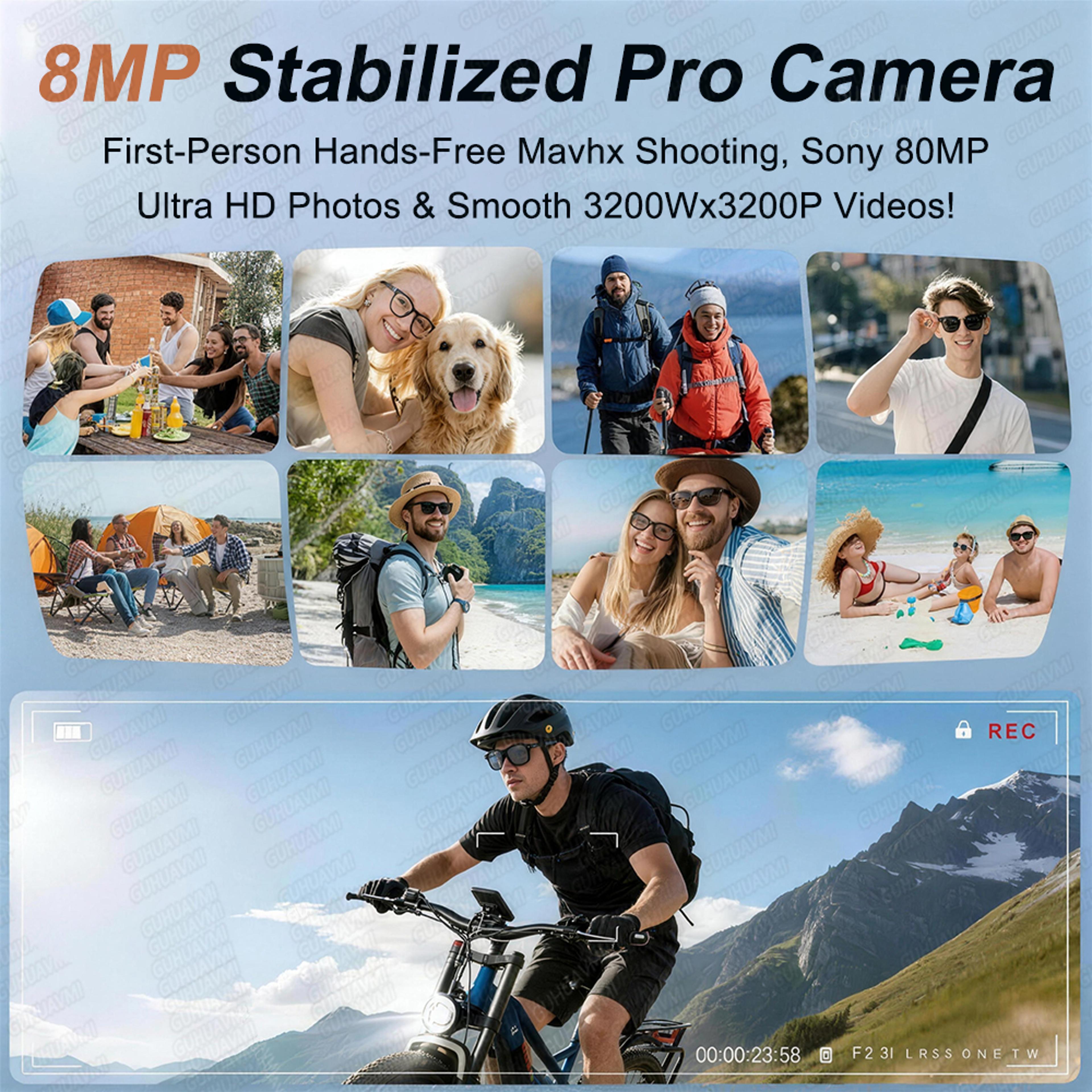 AI Smart Glasses With Camera Translation Storage And Charging Case 4