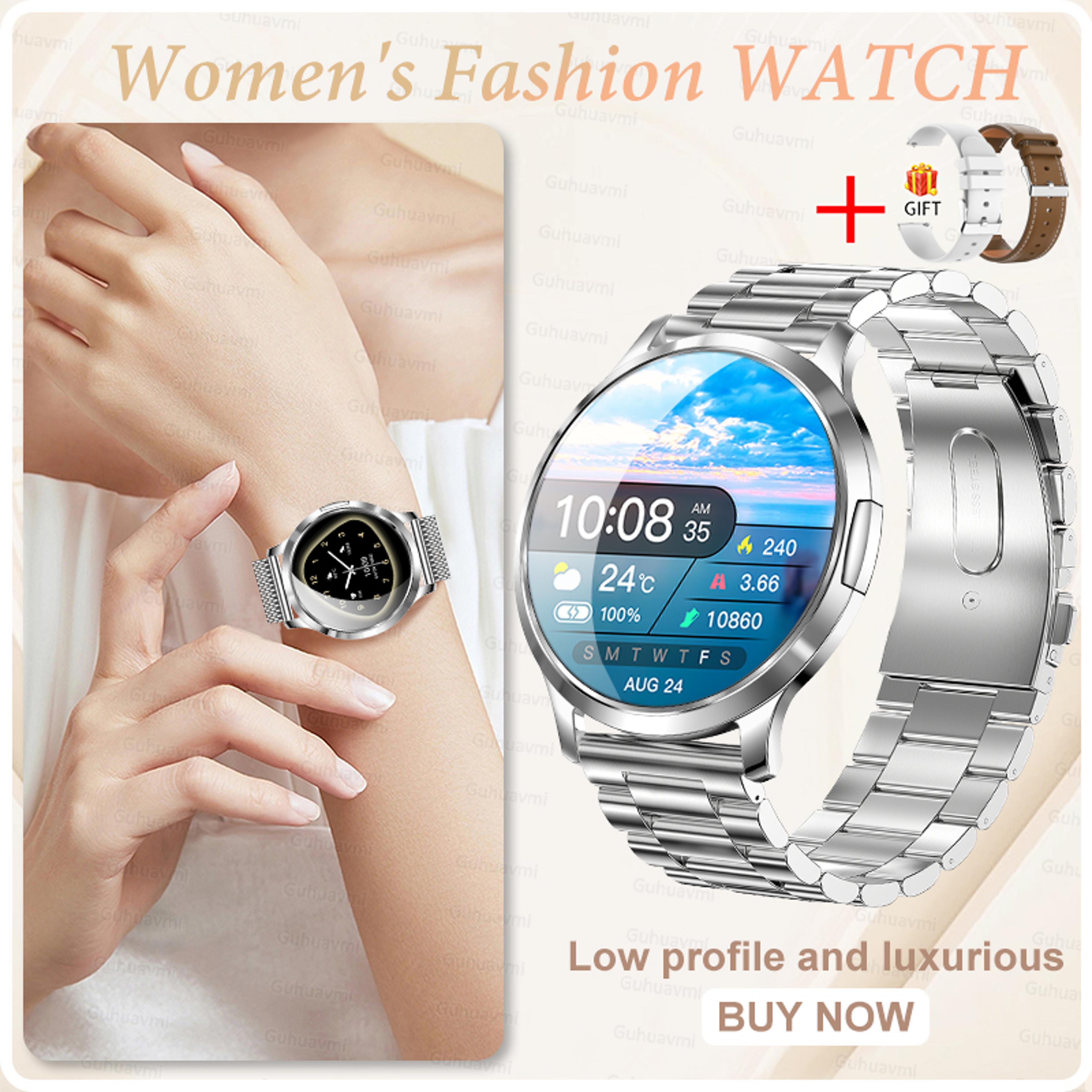 Ultra Thin Smart Watch For Women With AMOLED Display Bluetooth Calling And Fitness Tracking 8