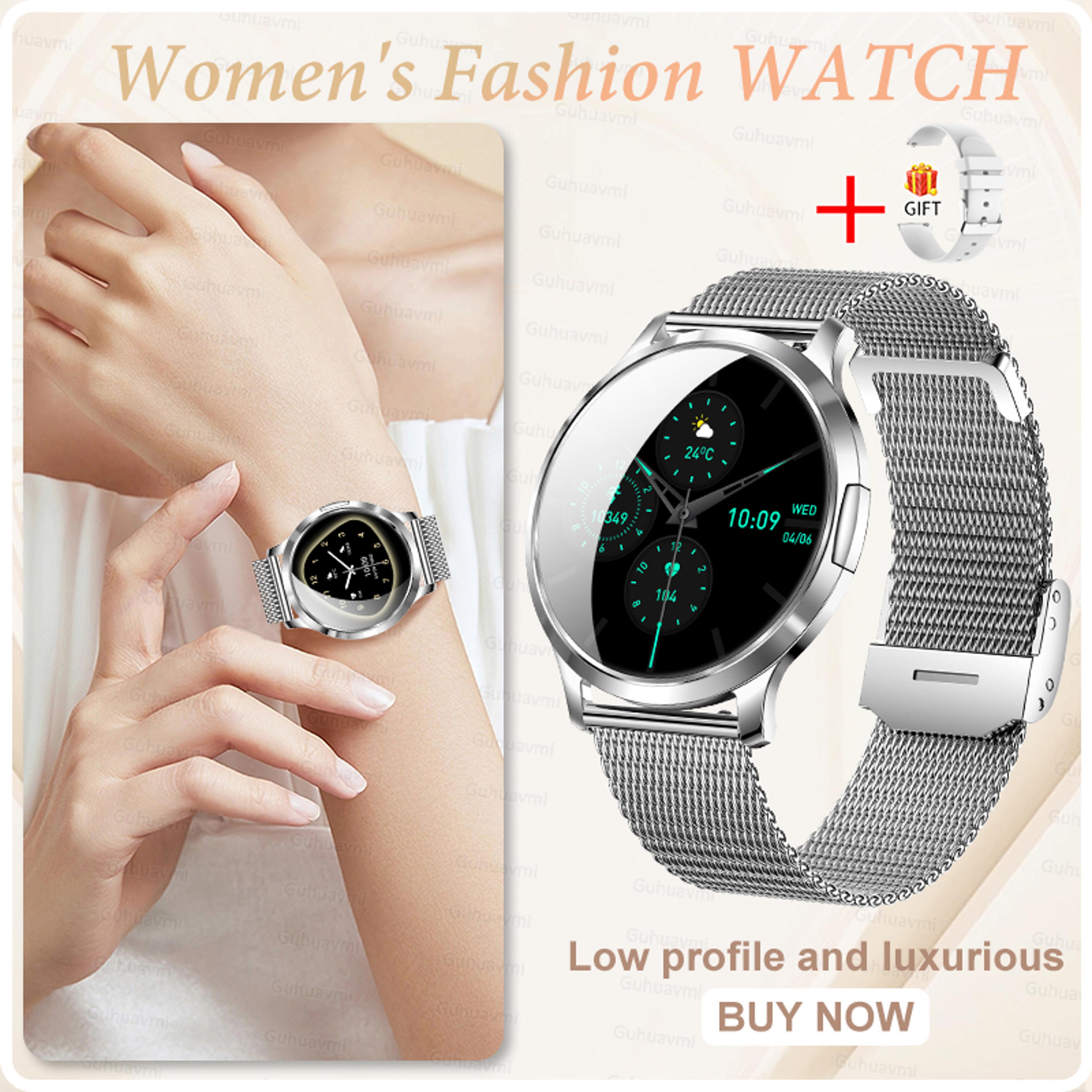 Ultra Thin Smart Watch For Women With AMOLED Display Bluetooth Calling And Fitness Tracking 20