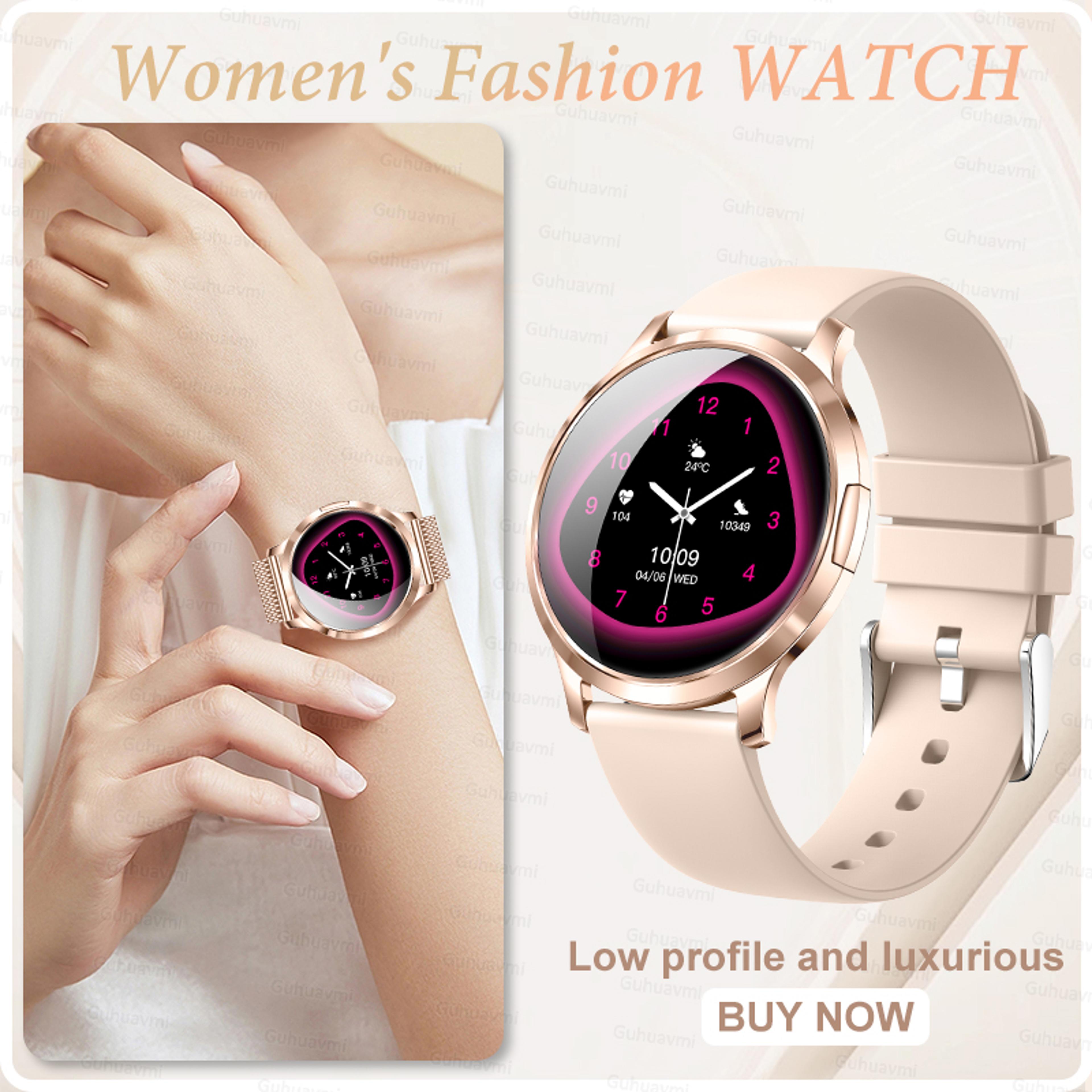 Ultra Thin Smart Watch For Women With AMOLED Display Bluetooth Calling And Fitness Tracking 28