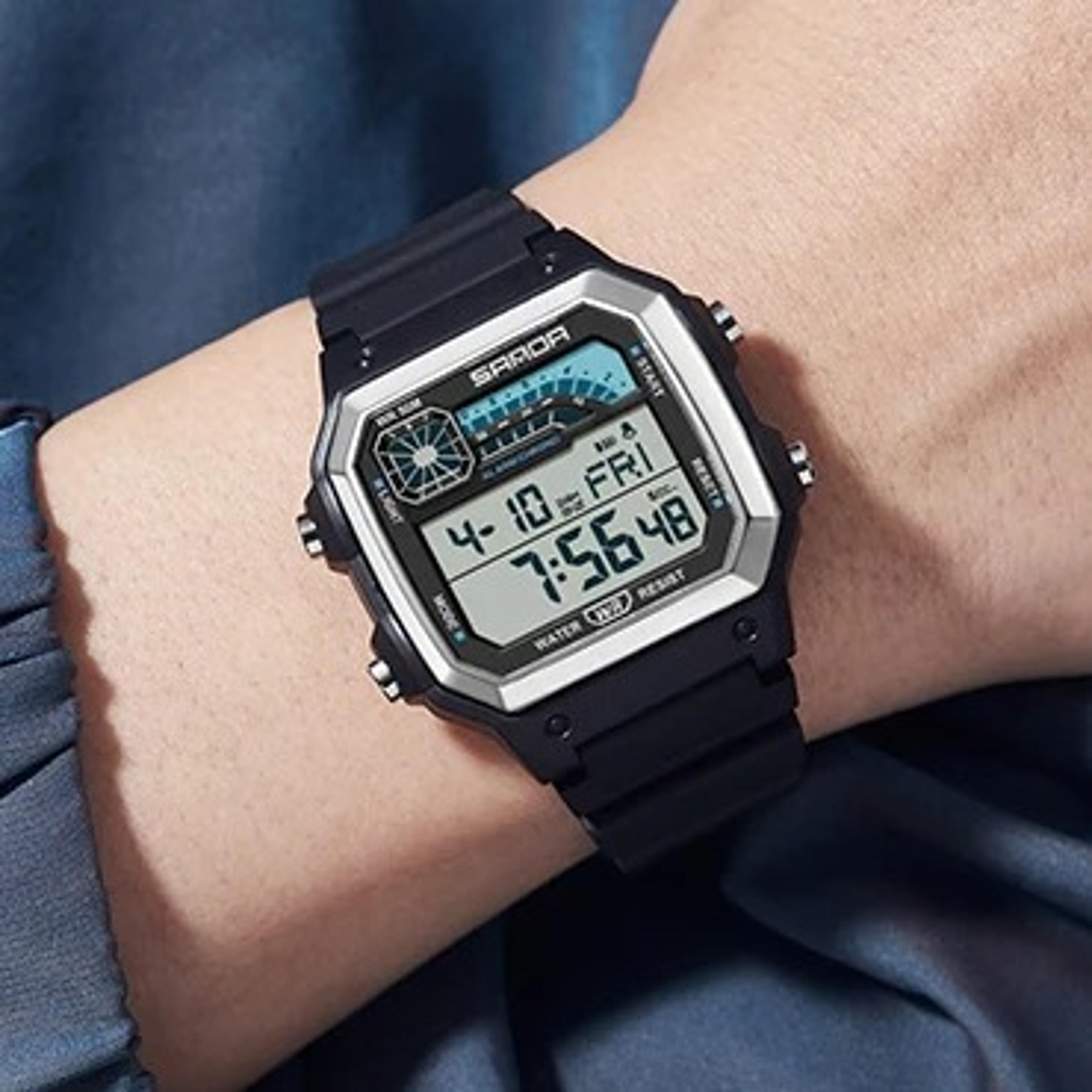 waterproof digital sports watch with led backlight