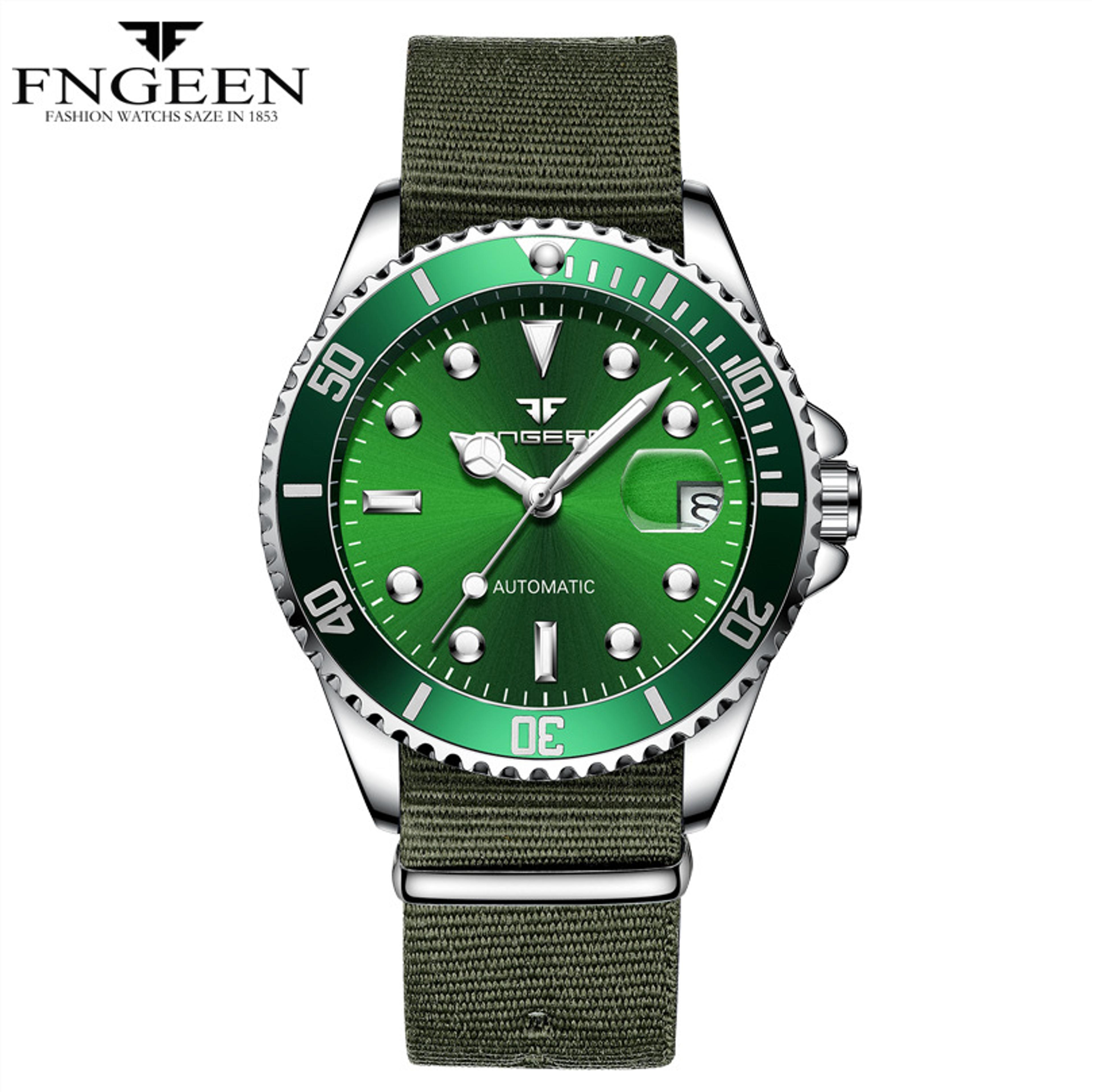 Automatic Skeleton Watch For Men Stainless Steel Luminous Mechanical Watch 6
