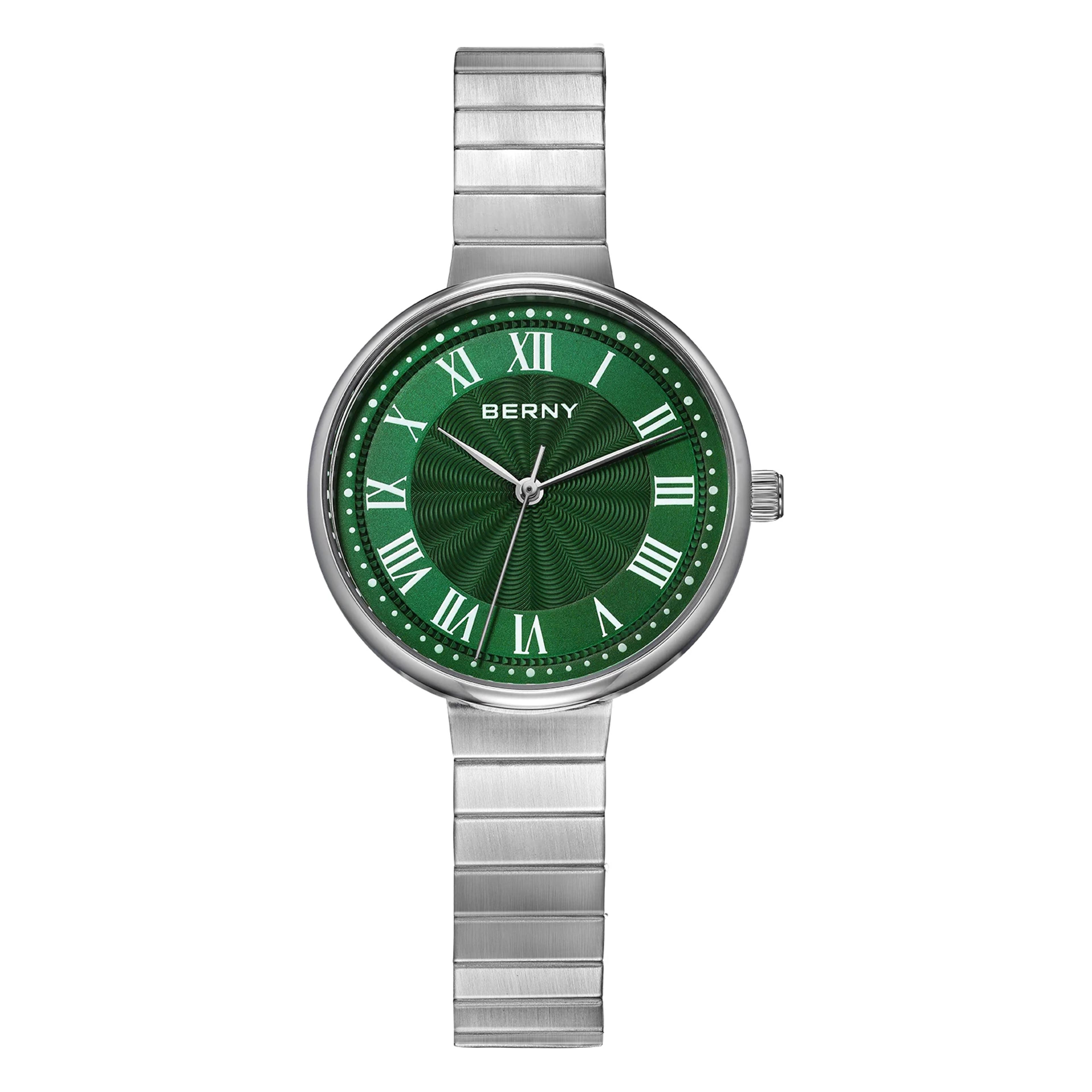elegant womens quartz watch stainless steel waterproof ladies wristwatch