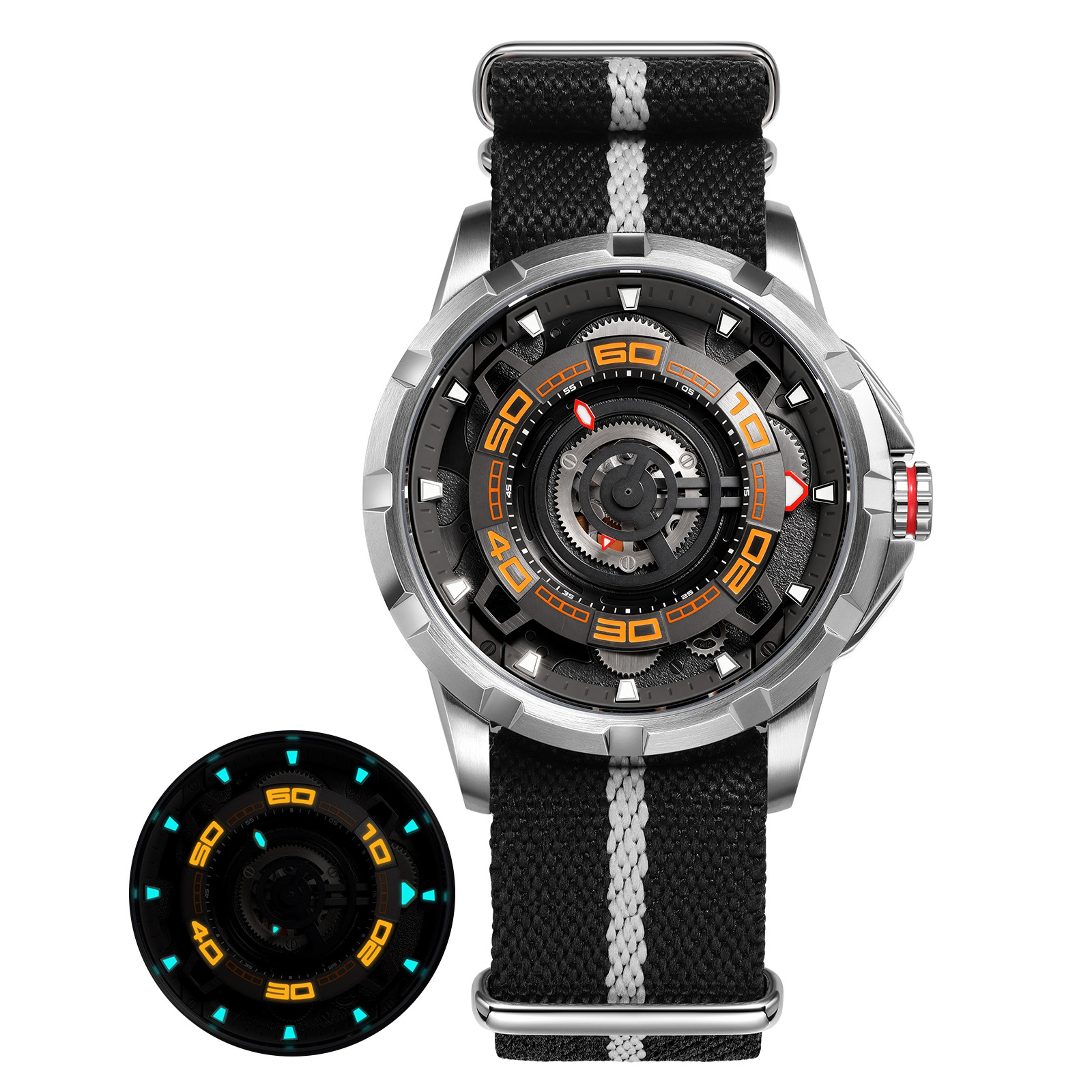 Automatic Skeleton Watch For Men With Sapphire Crystal And Miyota 10