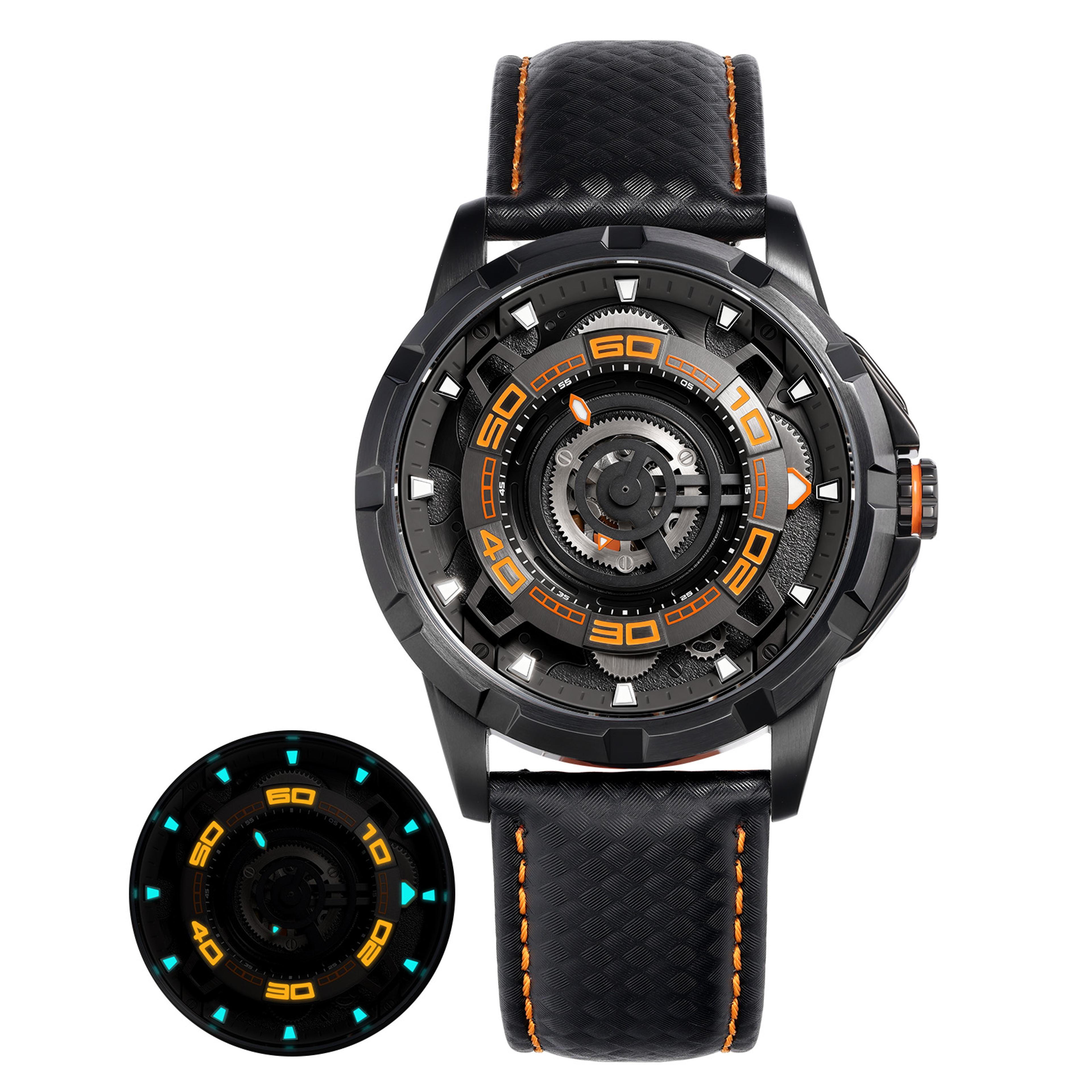 Automatic Skeleton Watch For Men With Sapphire Crystal And Miyota 12