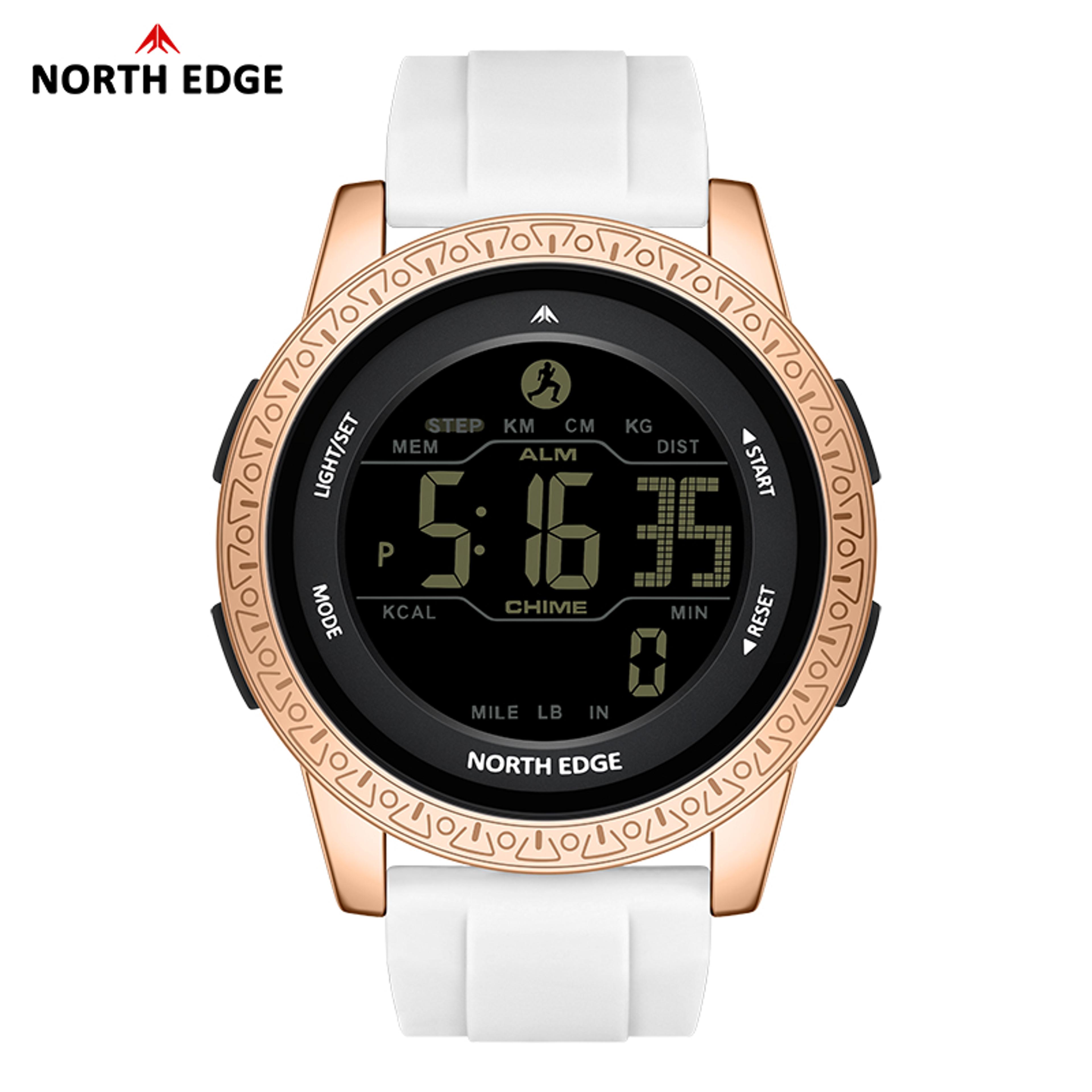 Waterproof Digital Watch With Pedometer And Dual Time 1