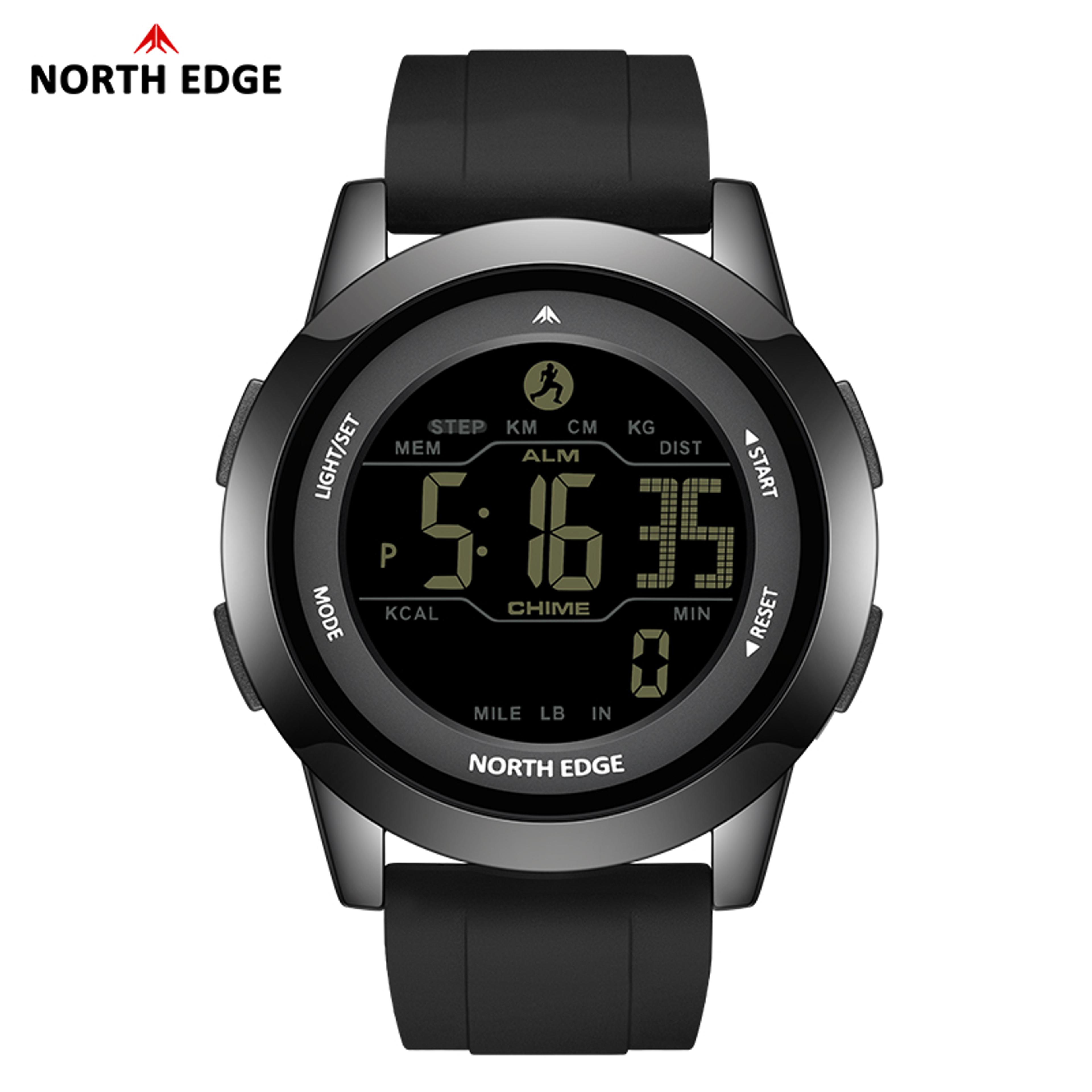 Waterproof Digital Watch With Pedometer And Dual Time 5