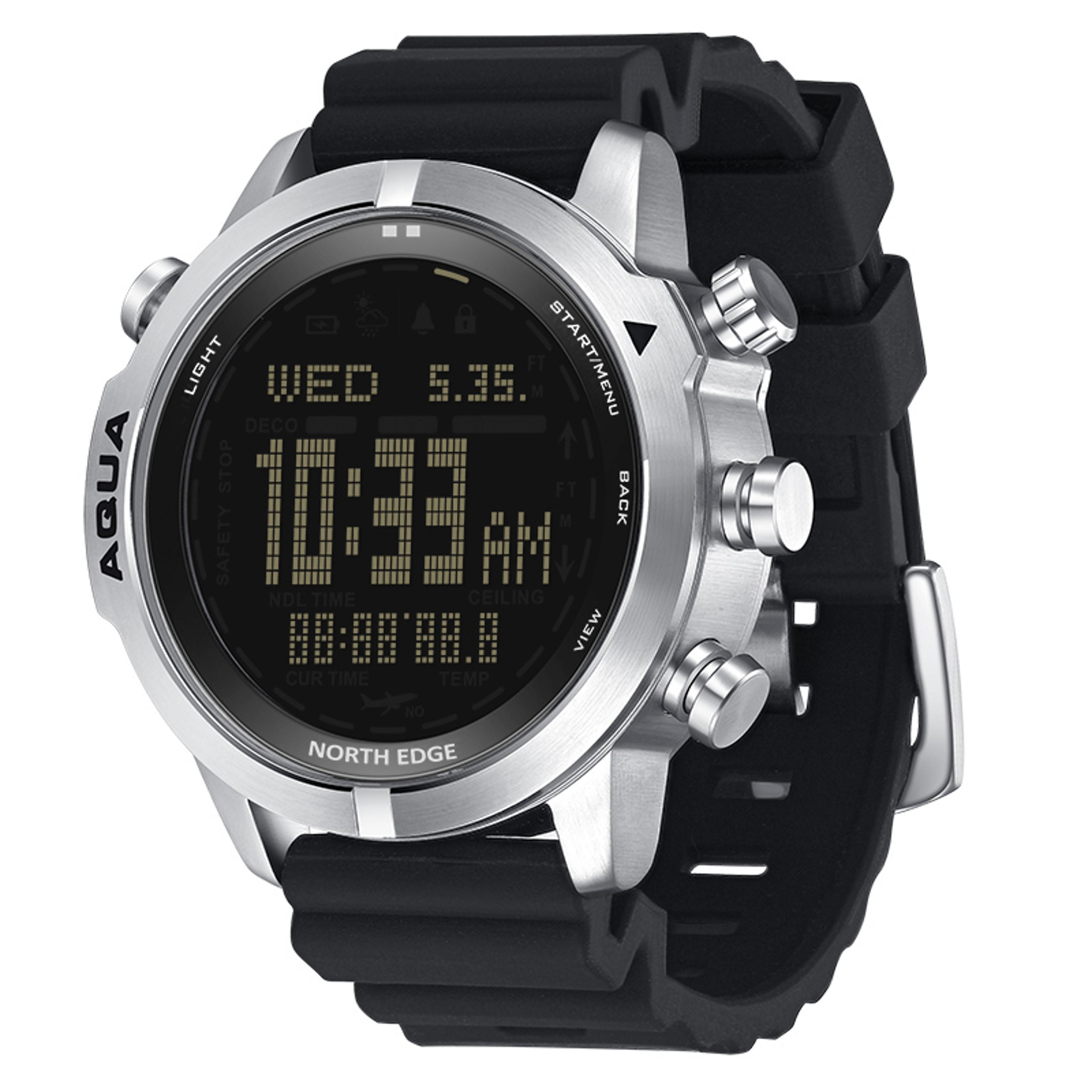 dive computer watch waterproof scuba and freediving watch with compass