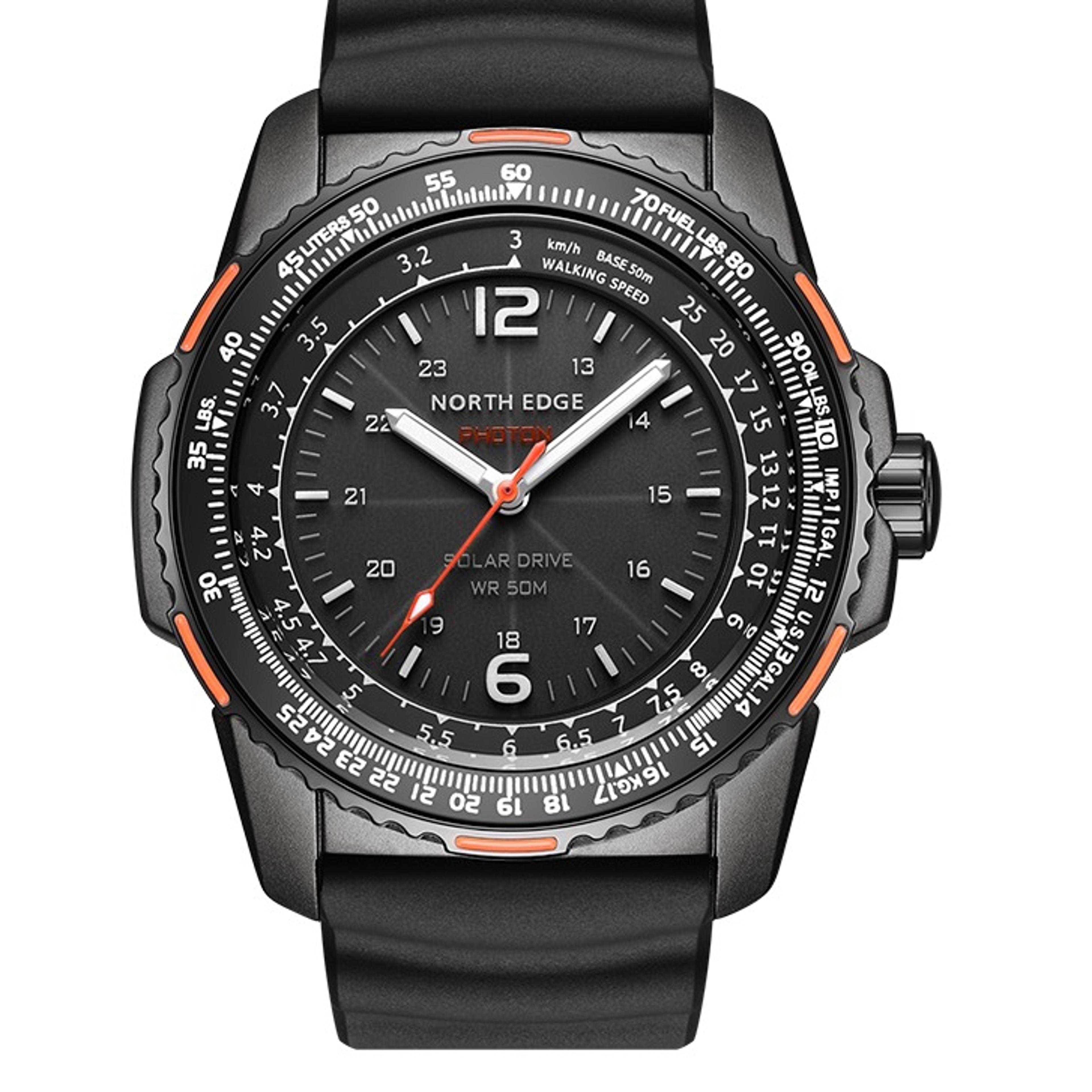 solar powered military watch waterproof outdoor watch