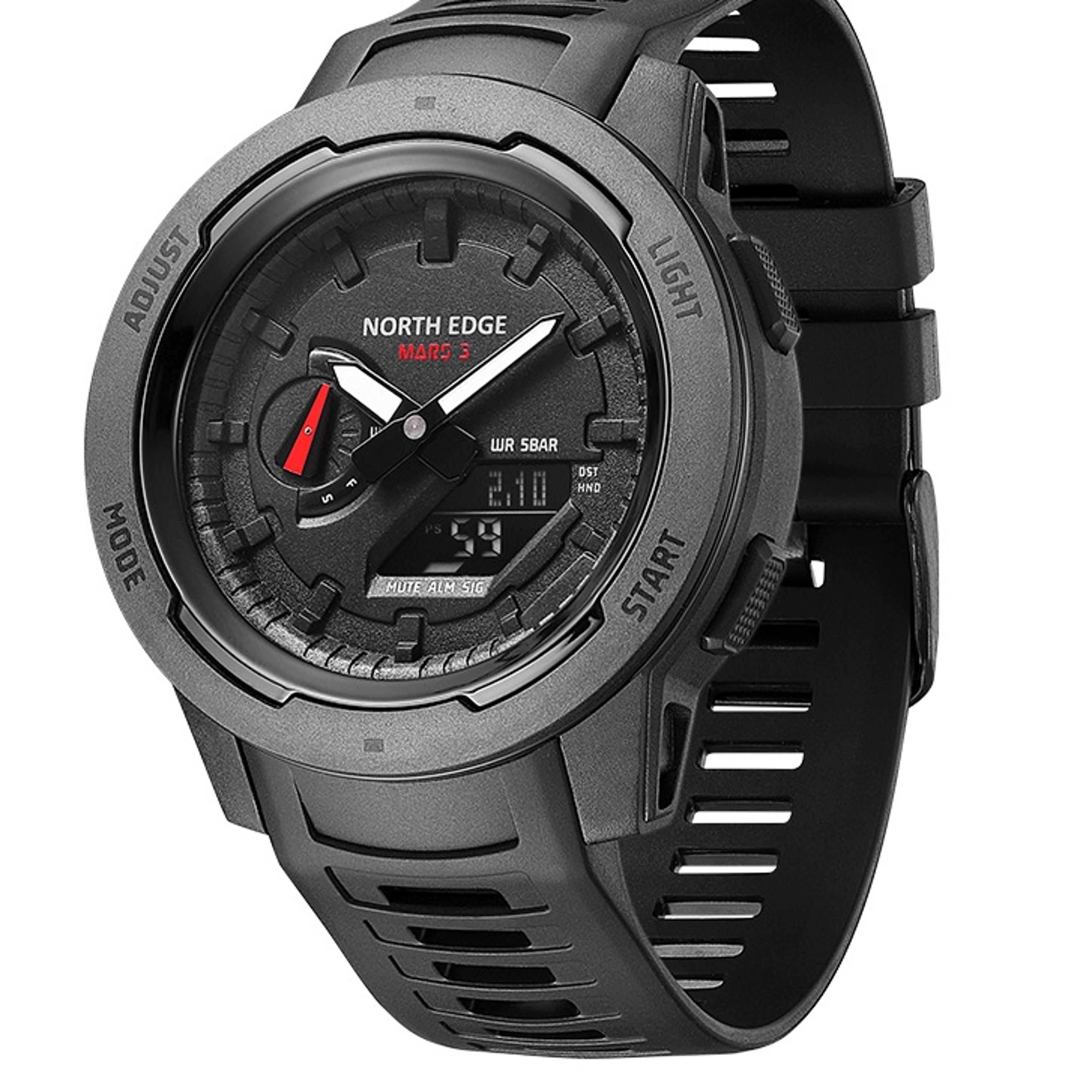mens military watch carbon fiber 50m water resistant sports watch