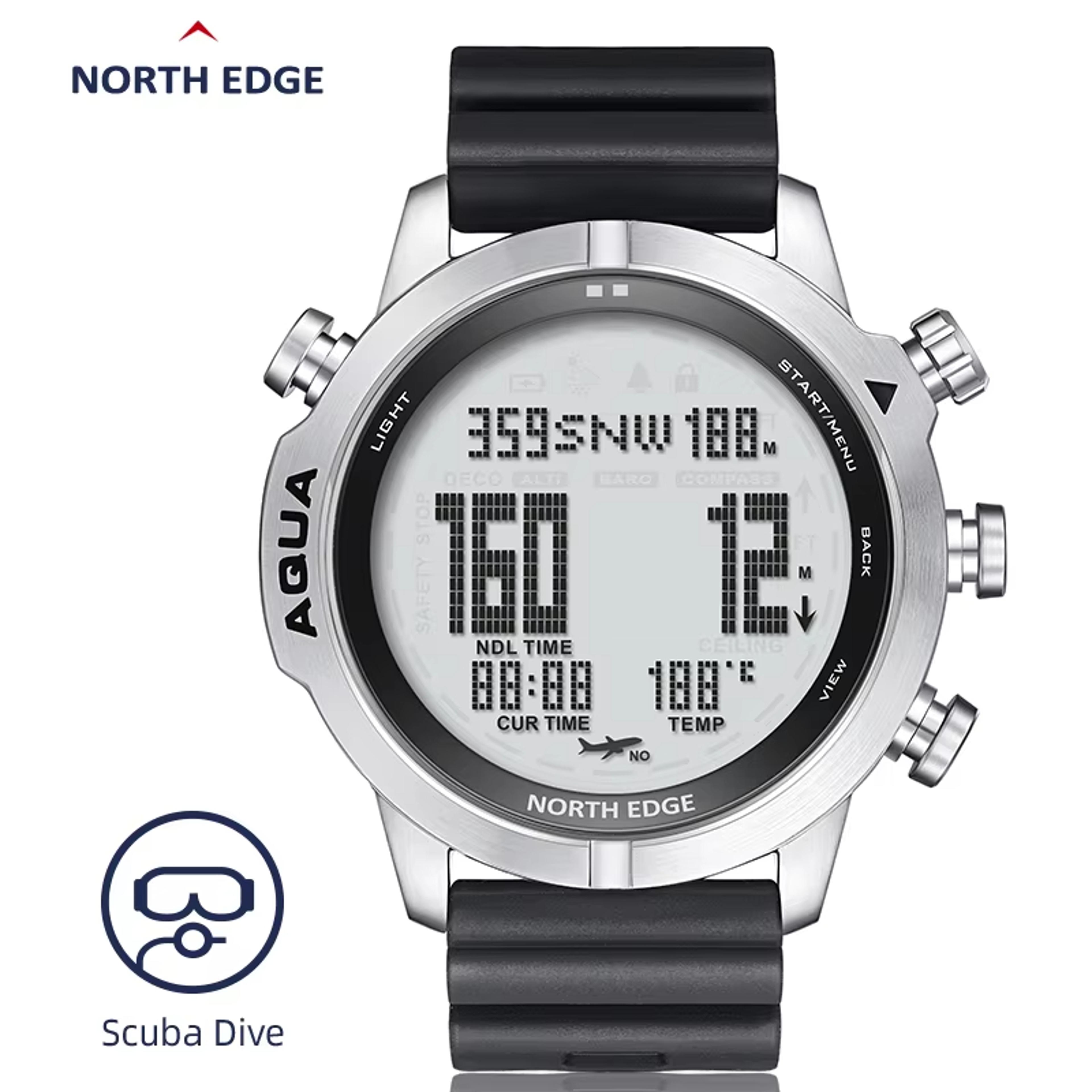 Dive Computer Watch With NDL Compass Altimeter And Barometer 1