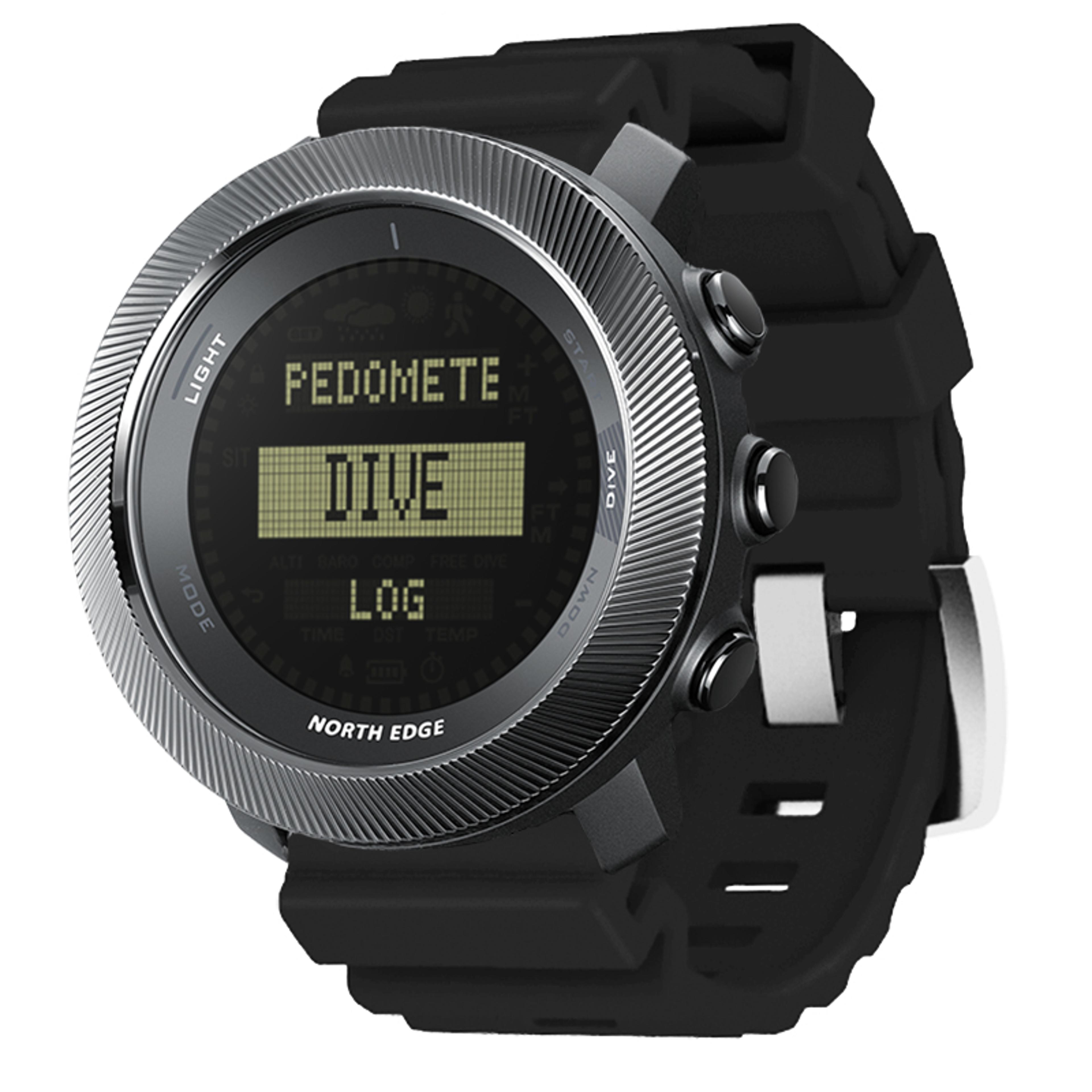 freediving watch with compass altimeter barometer and water resistance