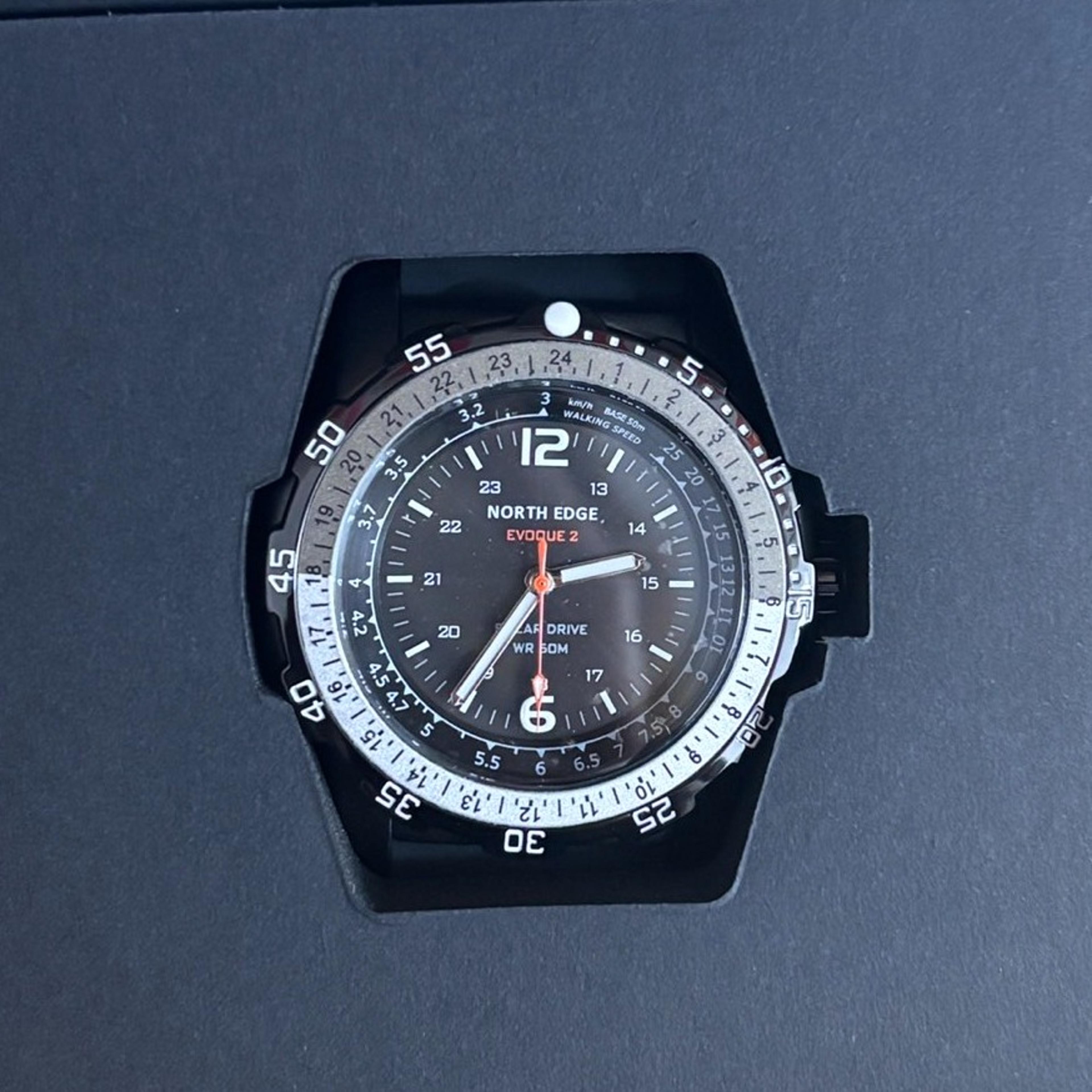solar powered outdoor watch water resistant luminous mens watch