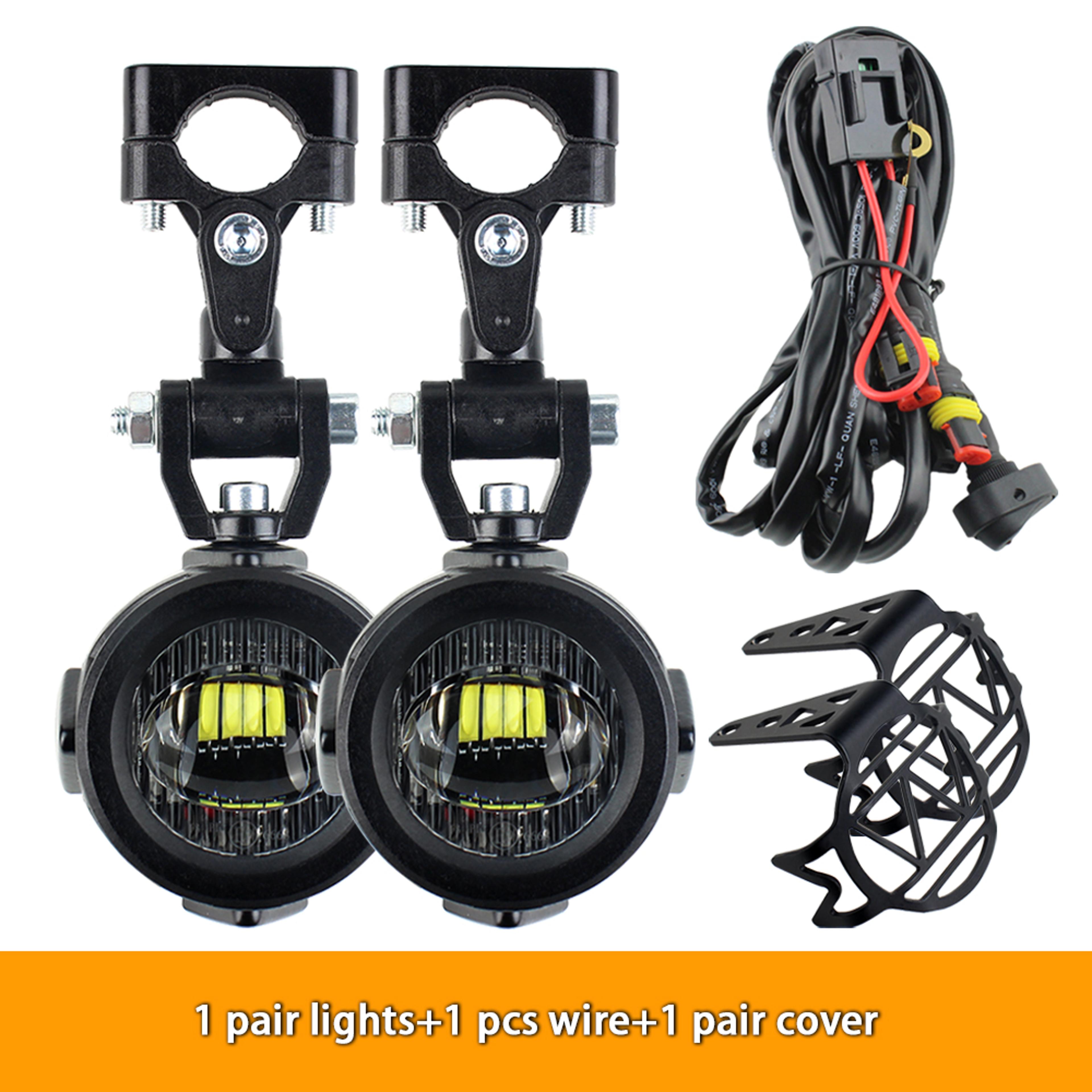 Fog Lights LED Motorcycle Auxiliary Driving Lights 9