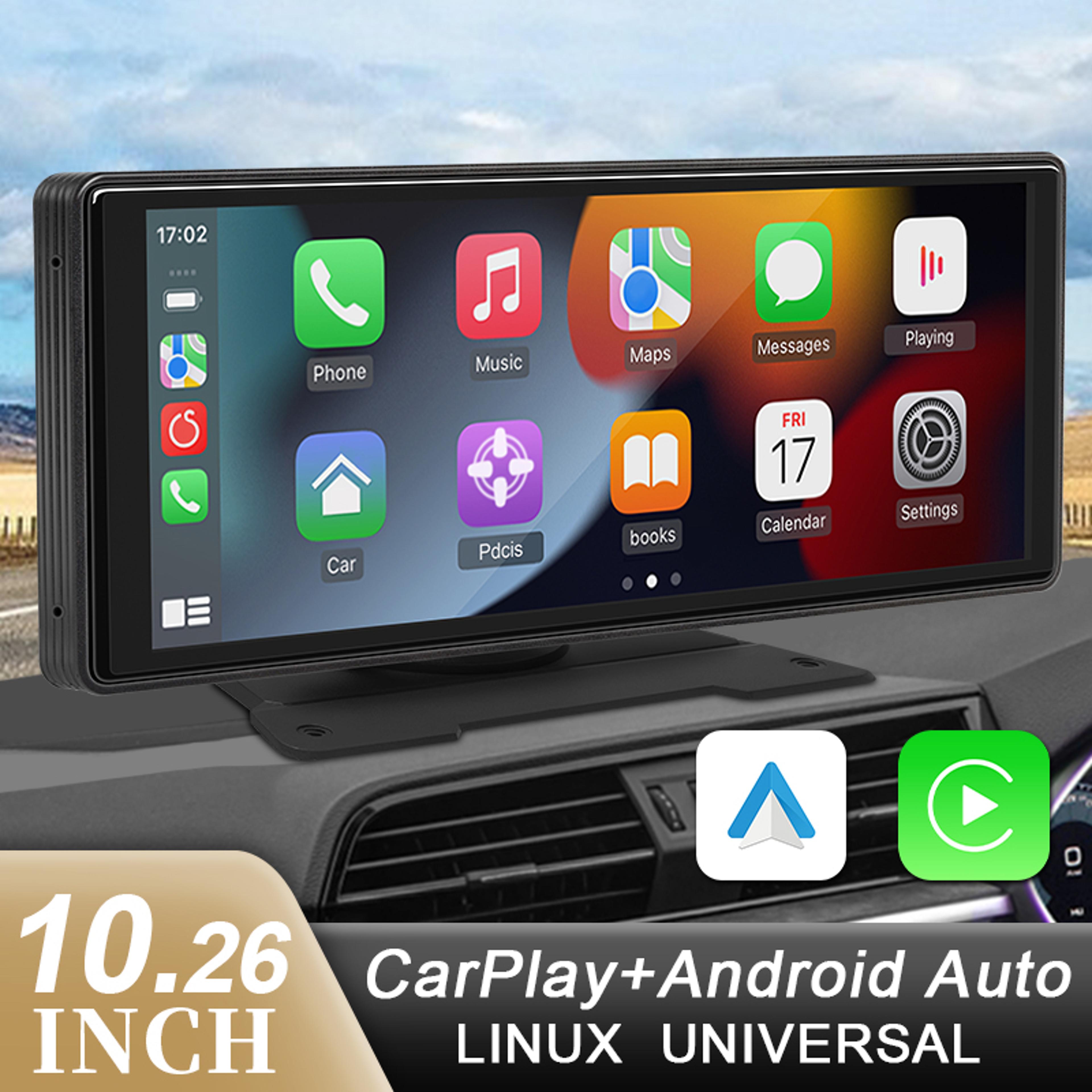 Wireless CarPlay Screen With Android Auto Bluetooth AUX And USB 1