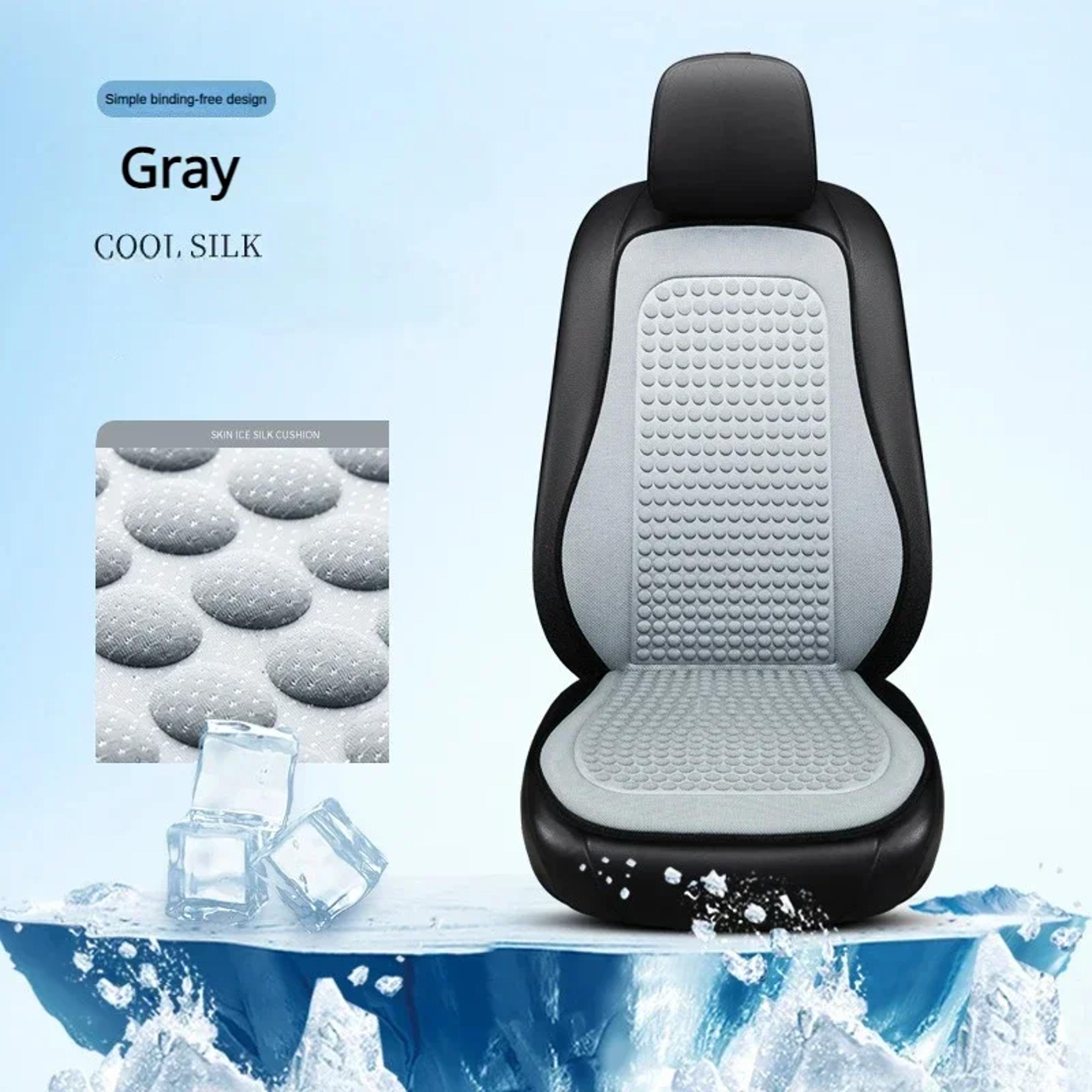 Ice Silk Car Seat Cushion Breathable Summer Cooling Seat Cover Universal Fit 6