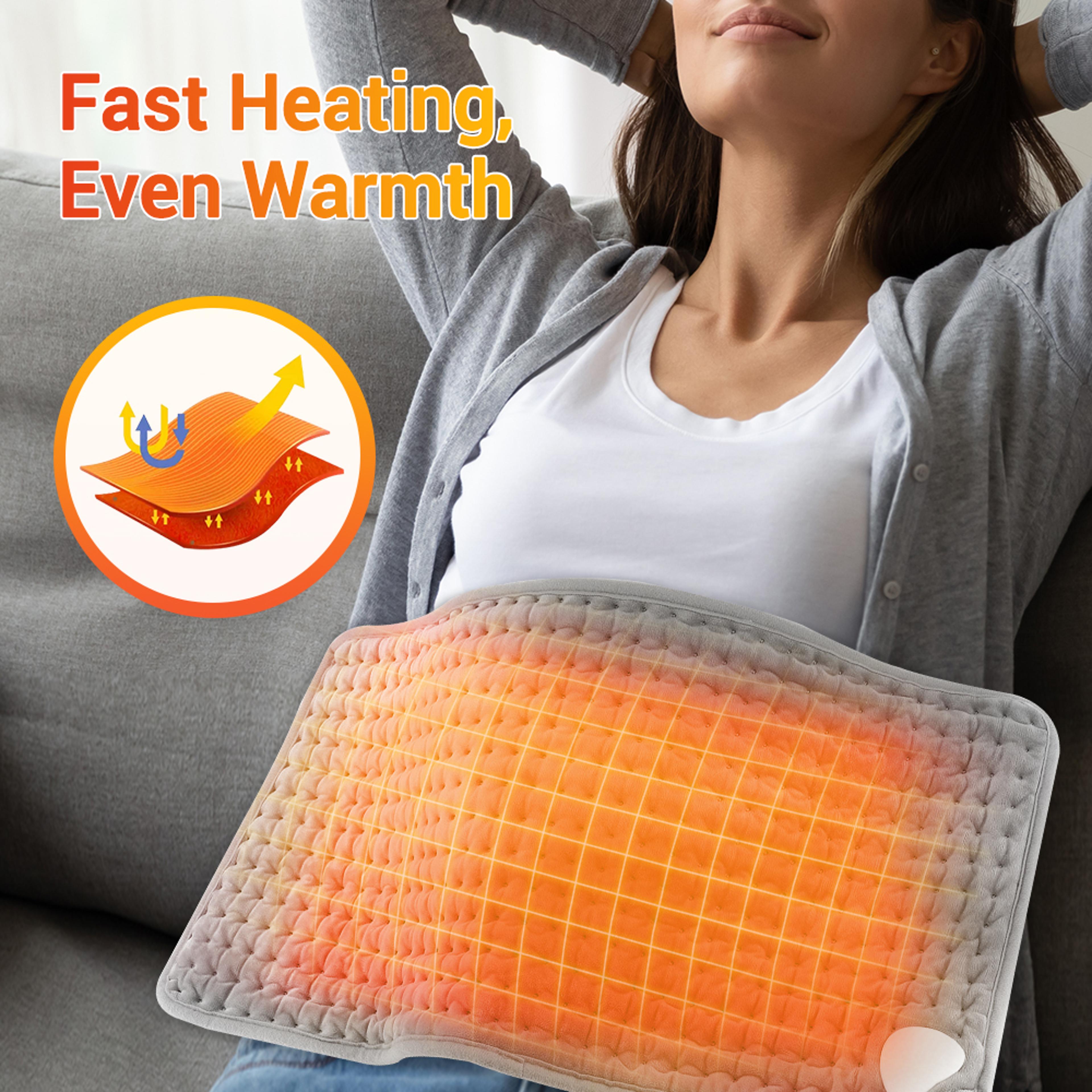Adjustable Electric Heating Pad And Heated Waist Belt For Back Abdomen And Legs 3