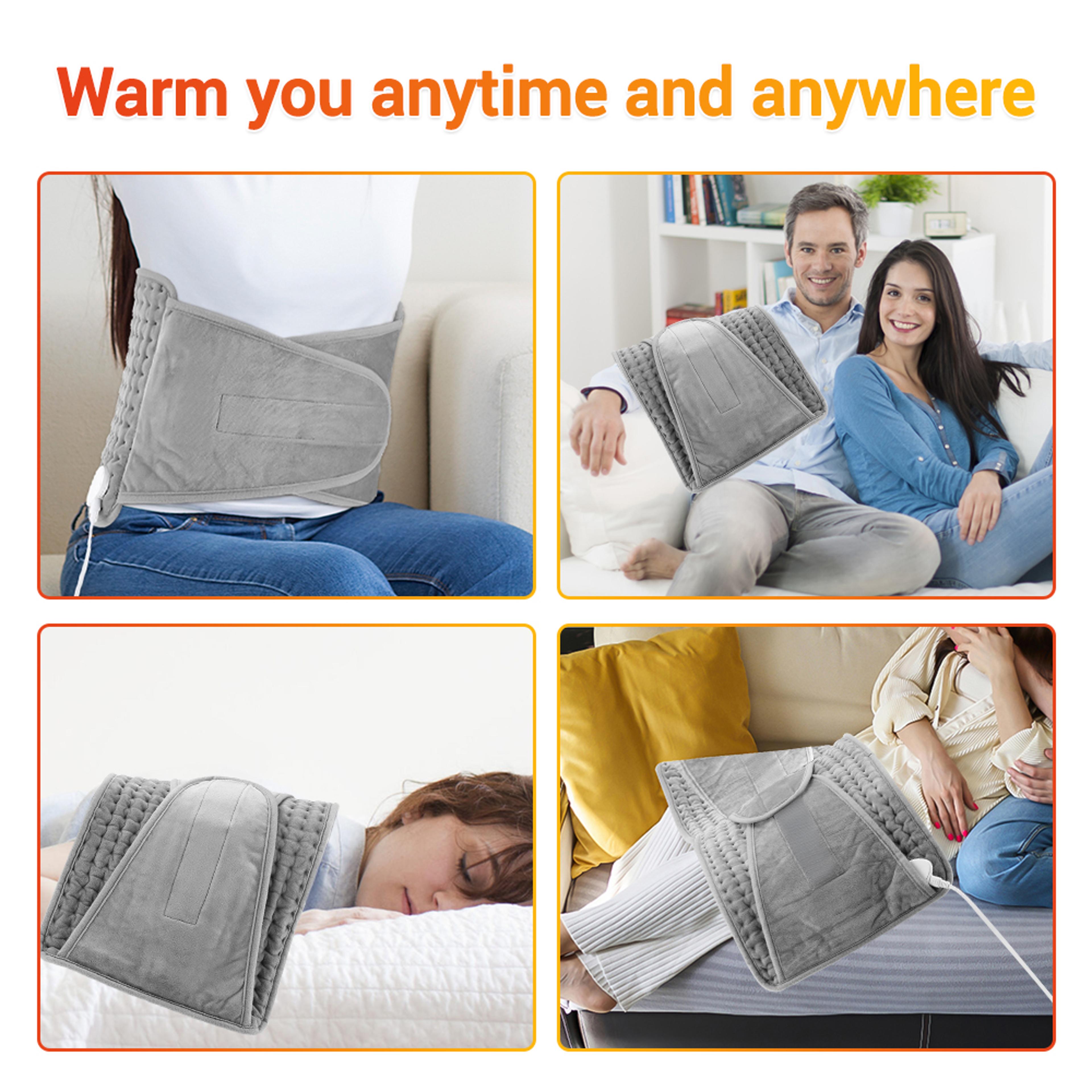 Adjustable Electric Heating Pad And Heated Waist Belt For Back Abdomen And Legs 6