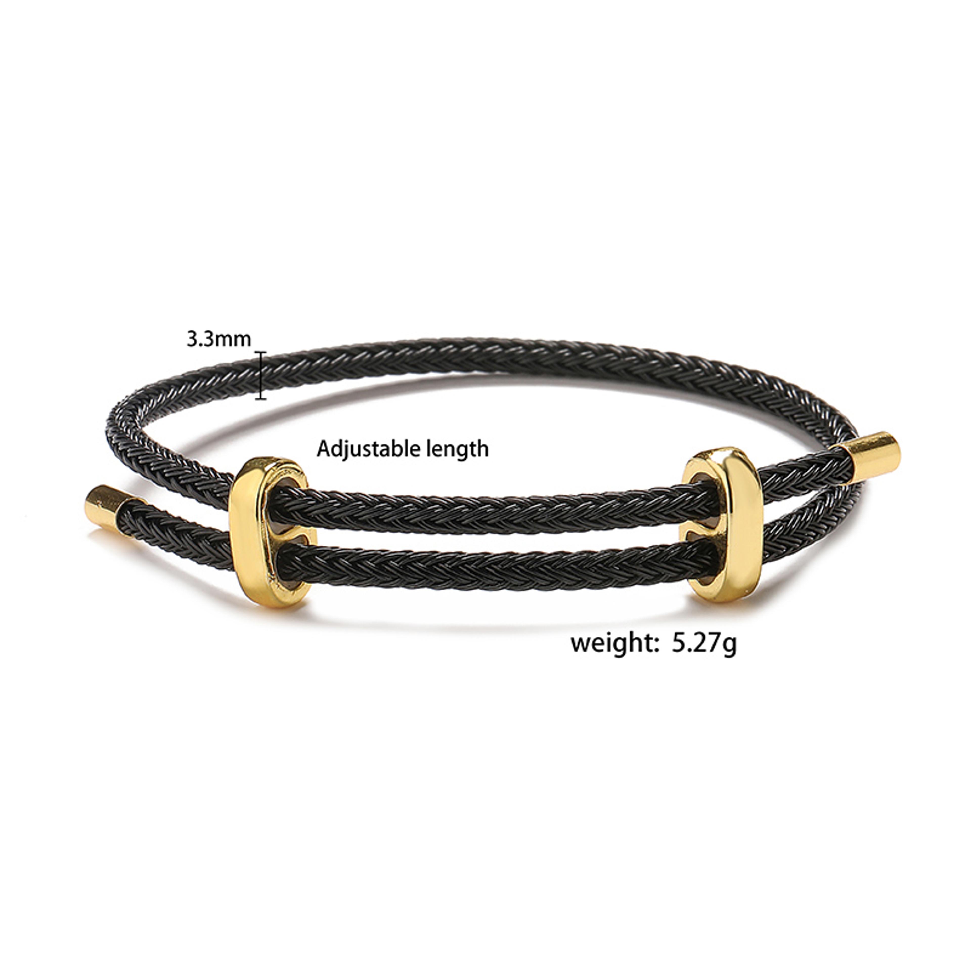 Adjustable Steel Wire Bracelet For Women And Men Couple Jewelry 4