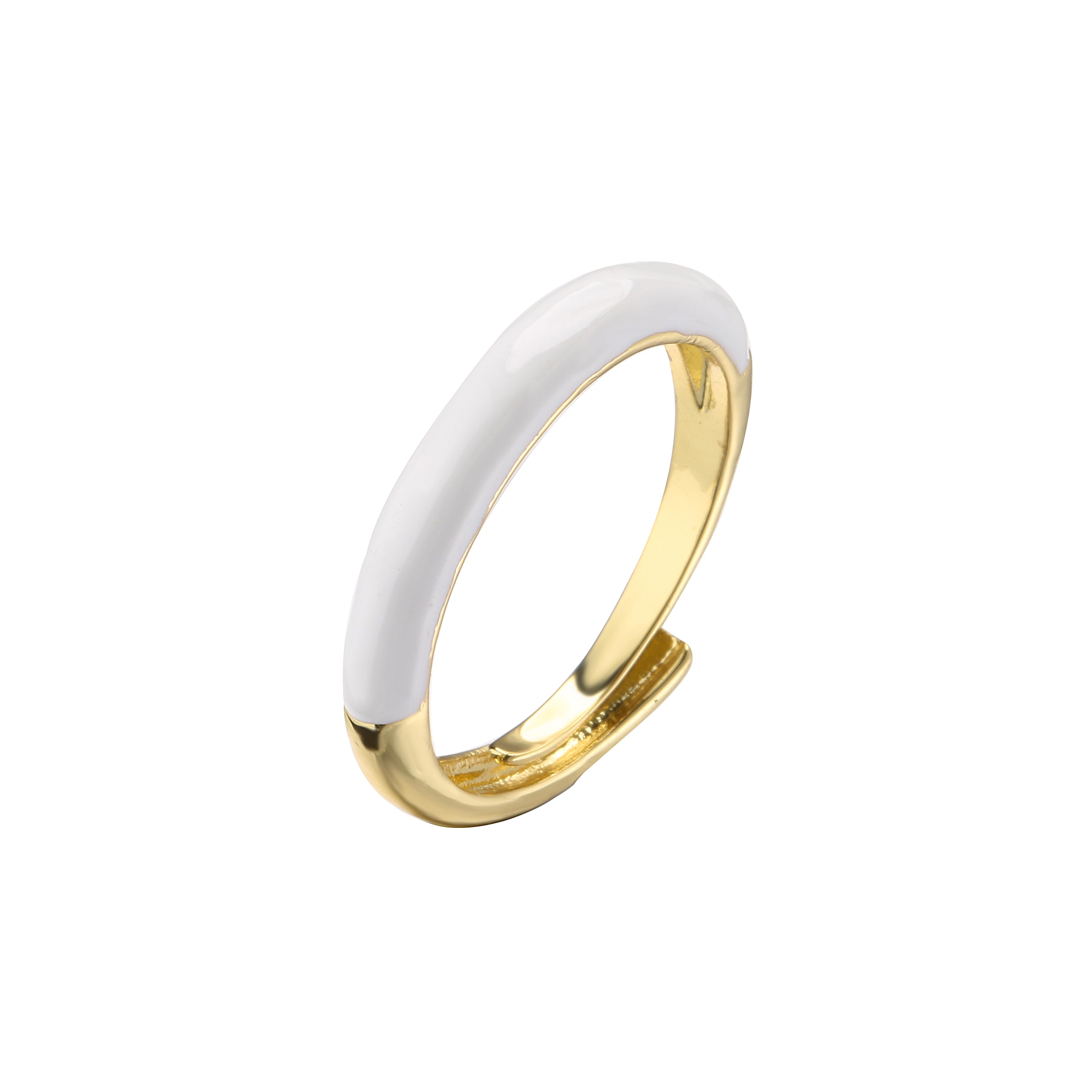 Enamel Rings For Women Minimalist Stackable Fashion Ring 7