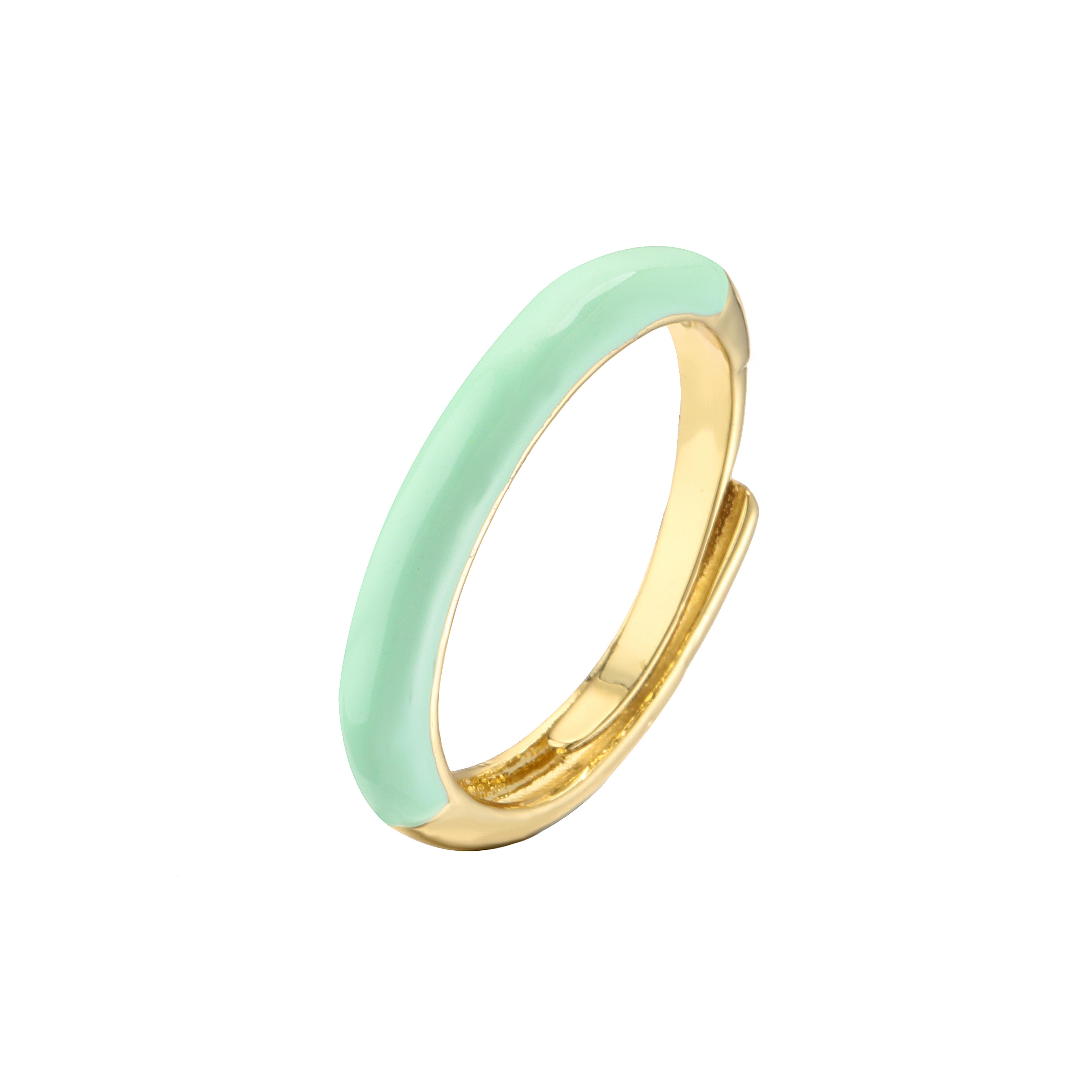 Enamel Rings For Women Minimalist Stackable Fashion Ring 12