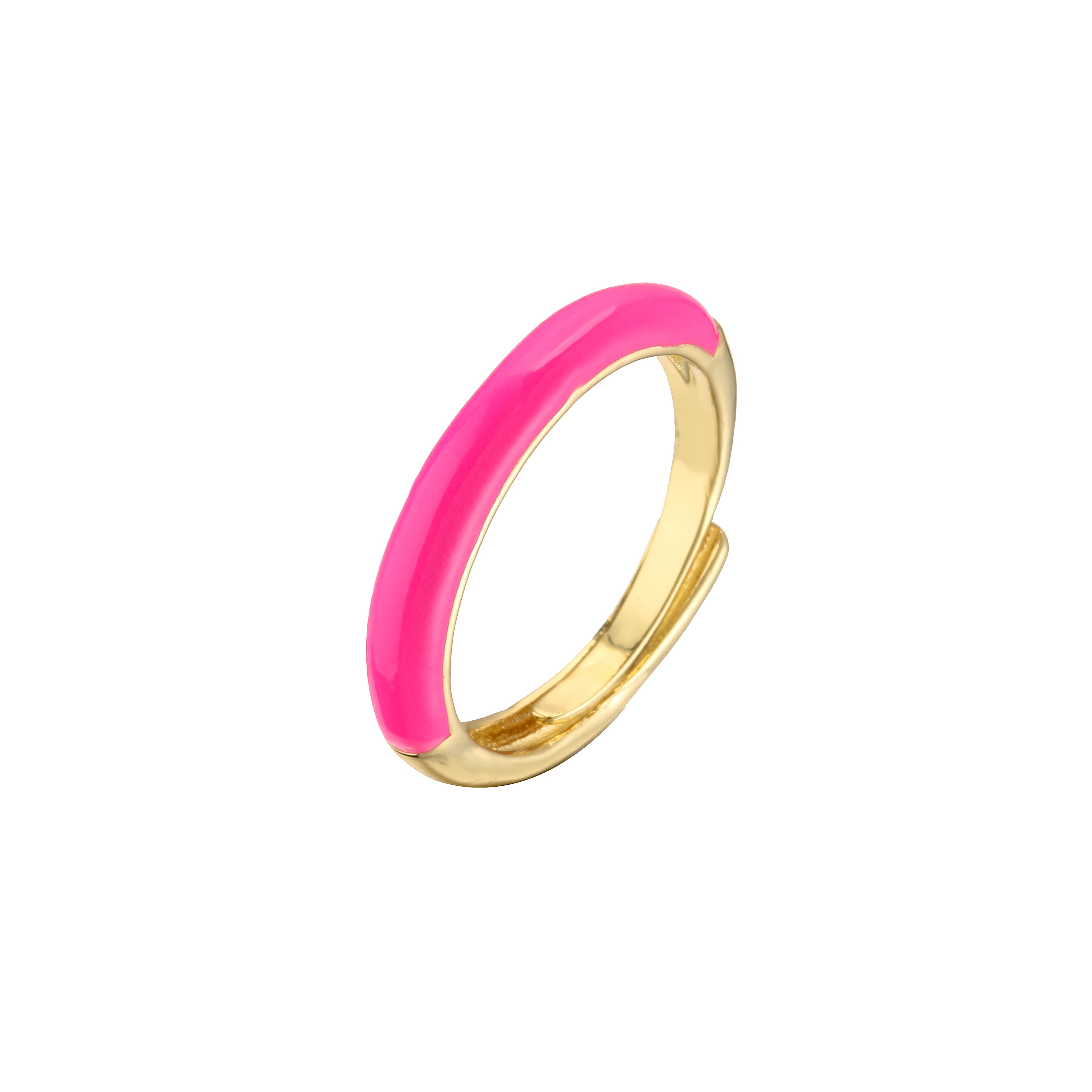 Enamel Rings For Women Minimalist Stackable Fashion Ring 16