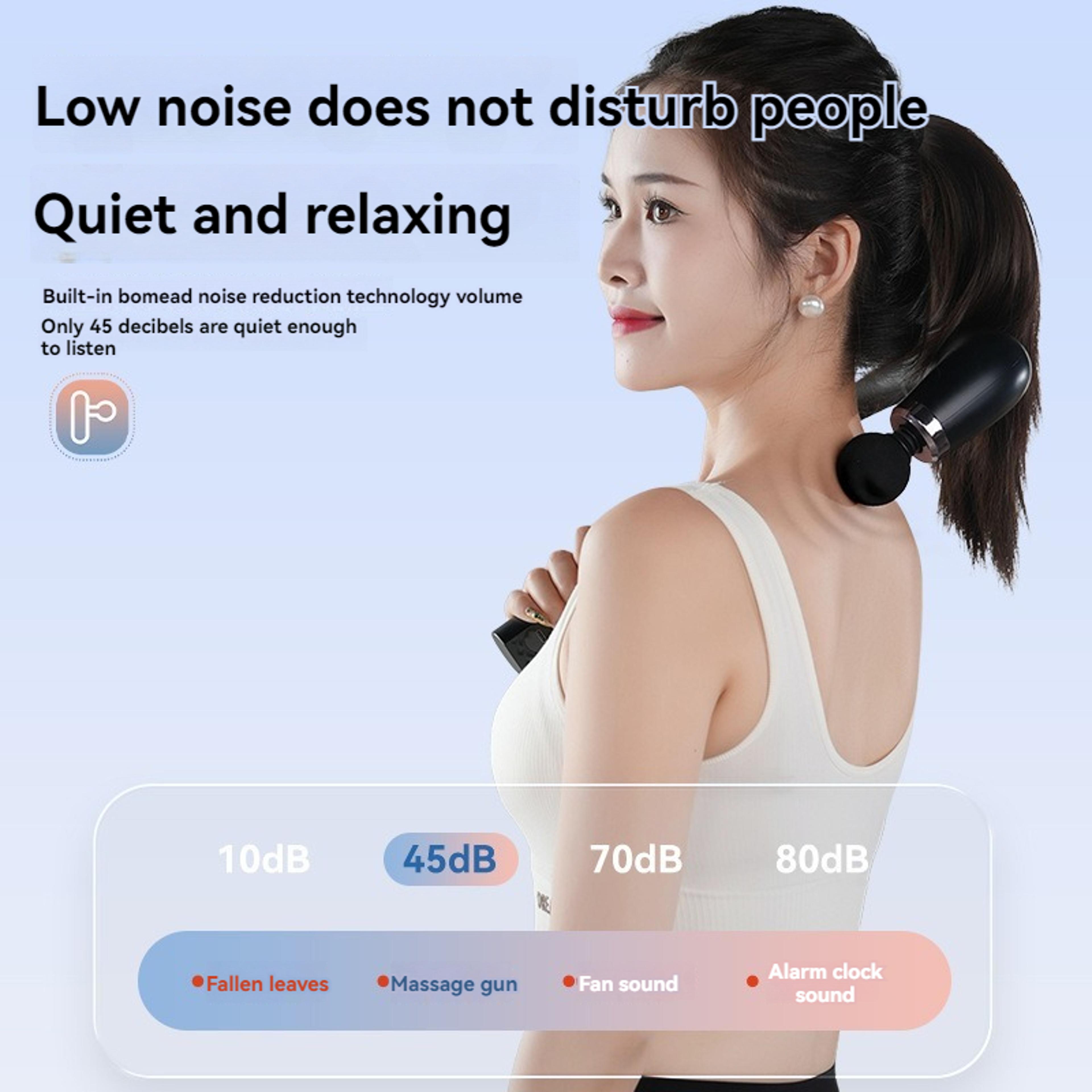 Curved Hook Massage Gun Deep Tissue Back Massager 3