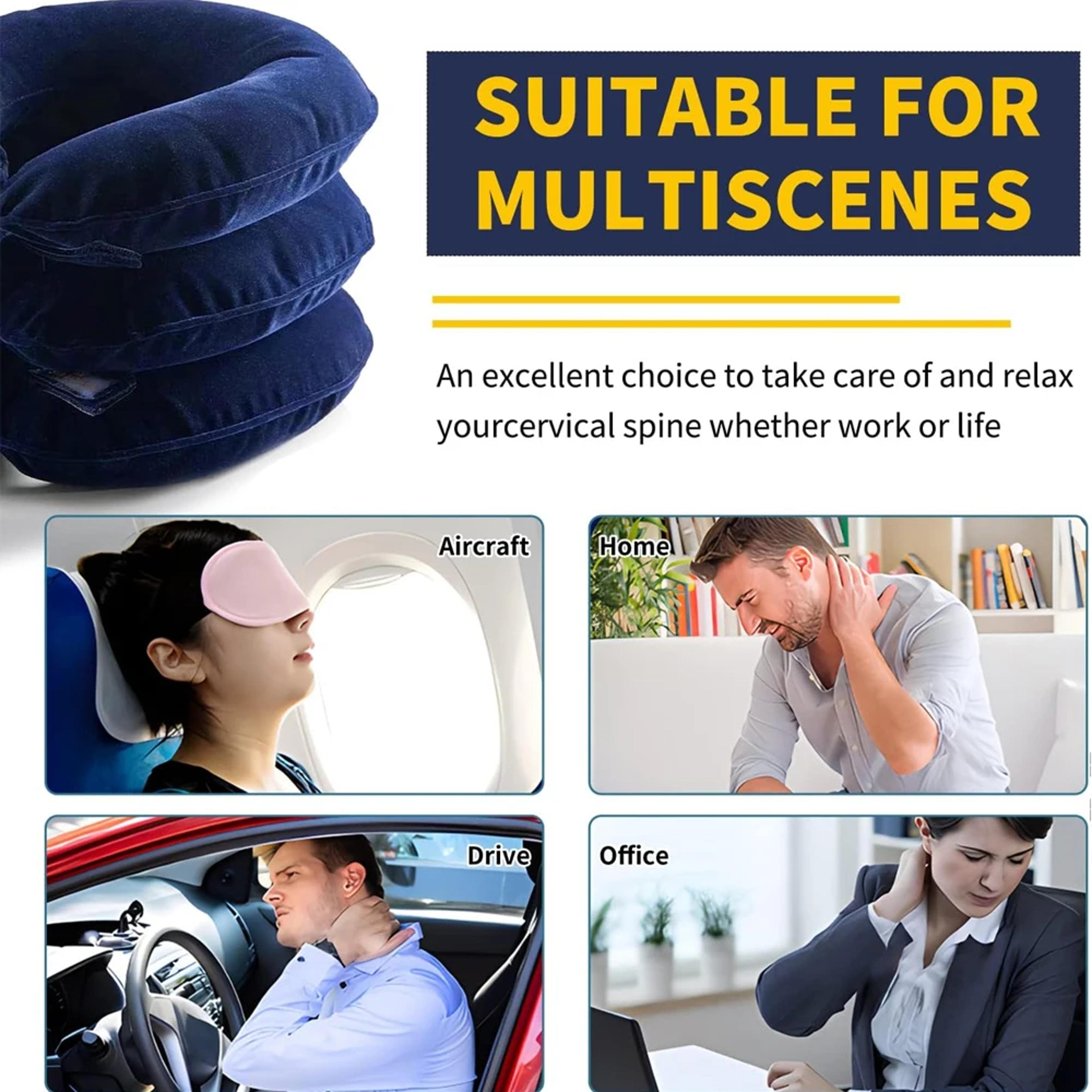 Adjustable Inflatable Cervical Neck Traction Device And Neck Stretcher Pillow 1