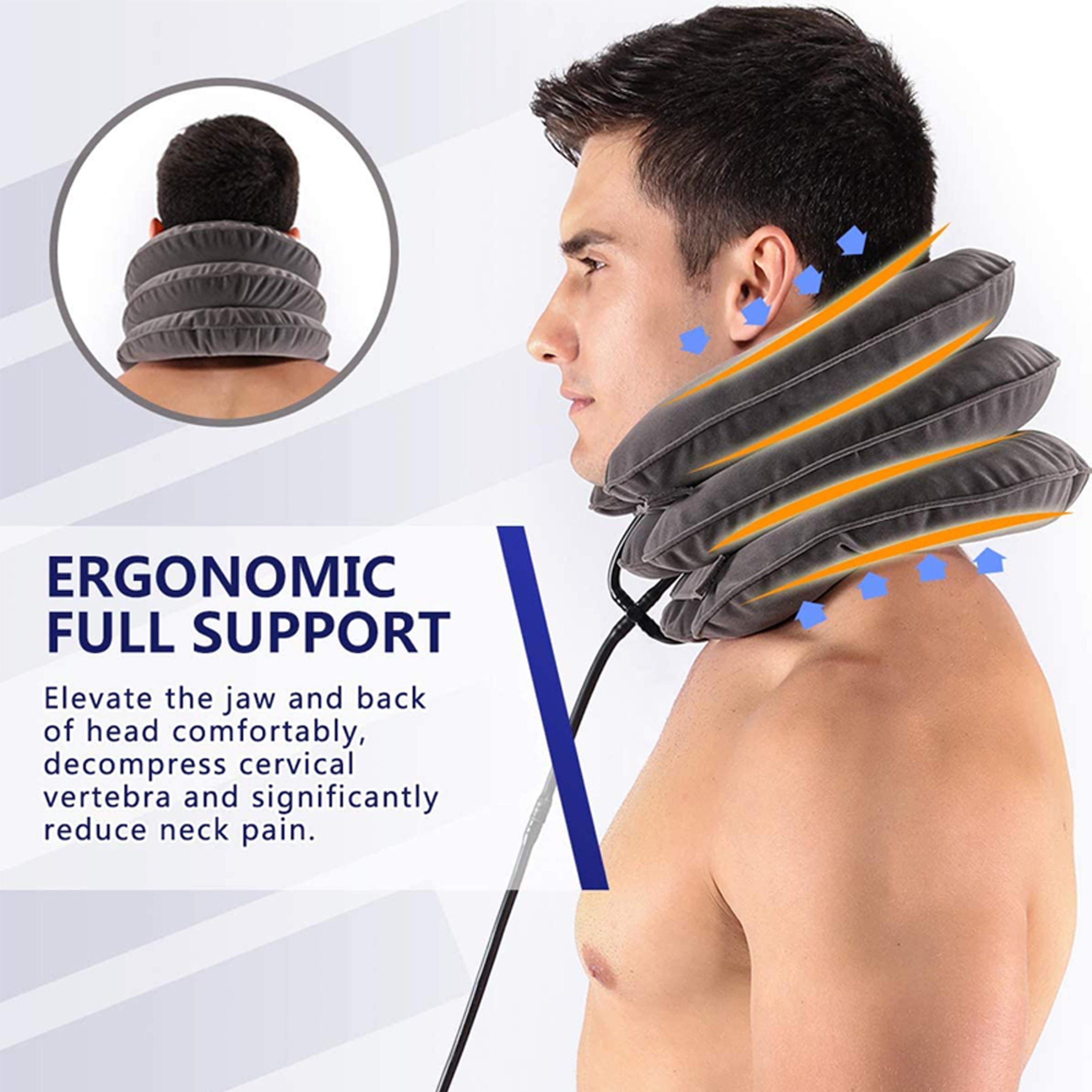 Adjustable Inflatable Cervical Neck Traction Device And Neck Stretcher Pillow 4
