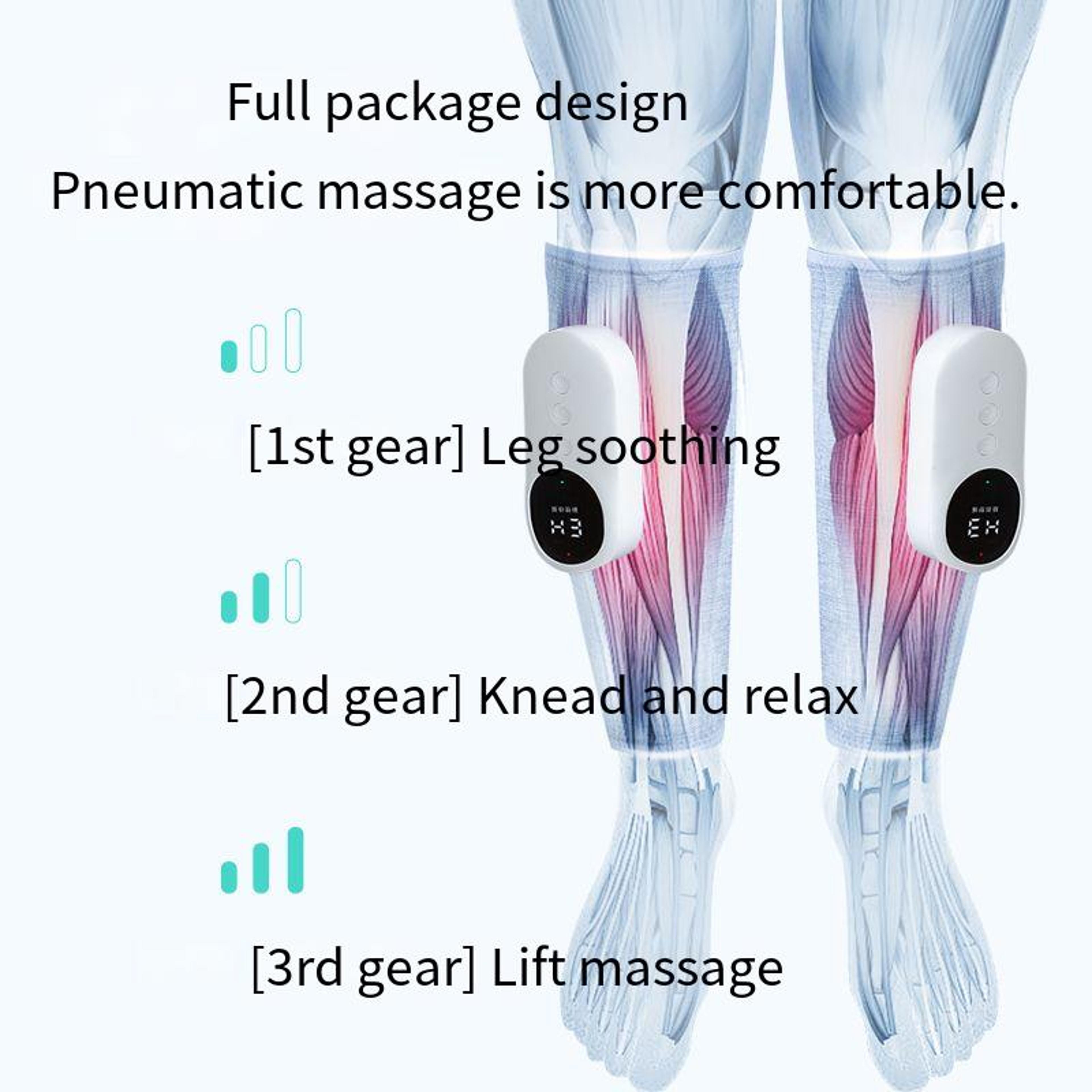 Wireless Calf Massager With Heat And 360 Air Compression 6