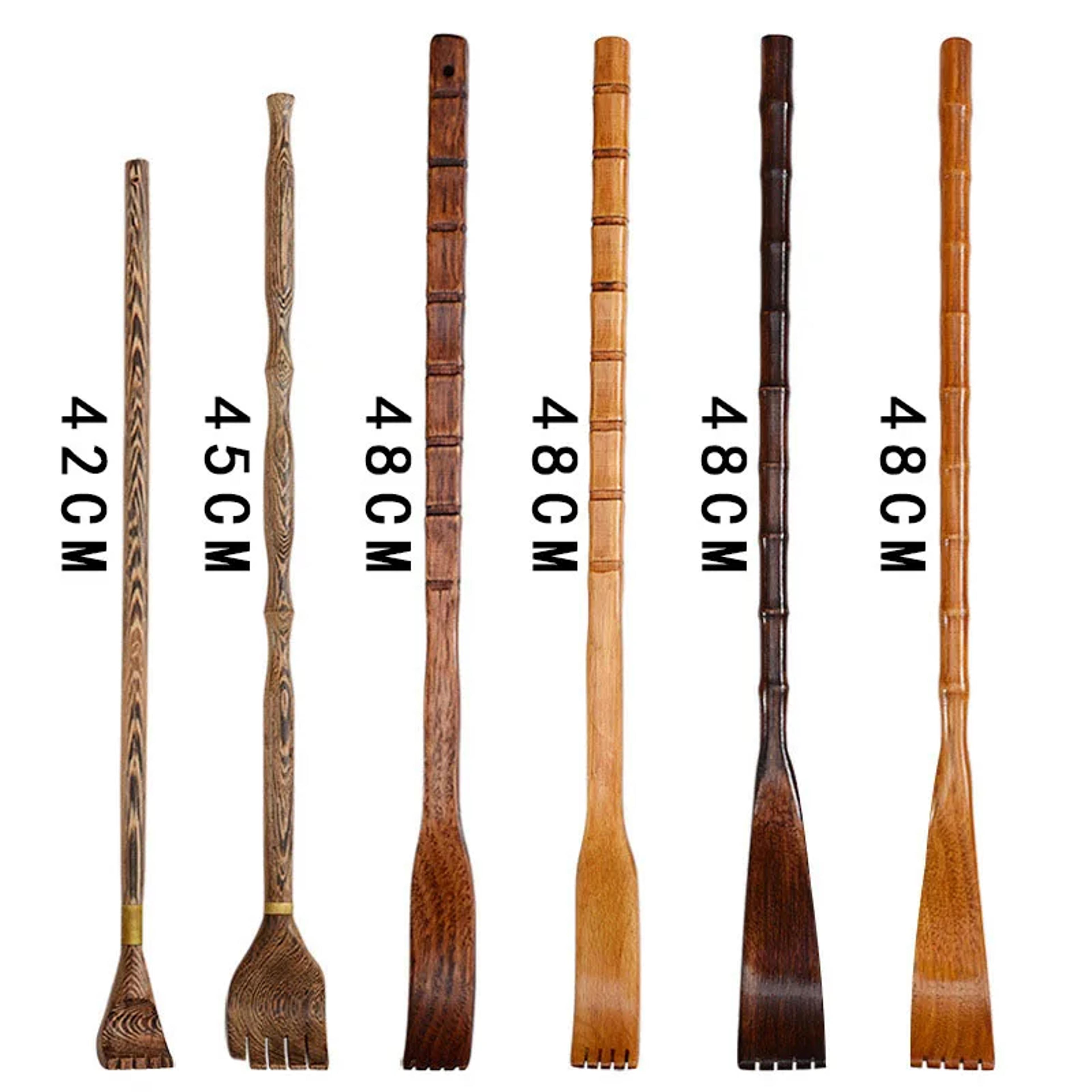 Handle Wooden Back Scratcher Bamboo Body Massage Tool For Easy Itch Relief 7