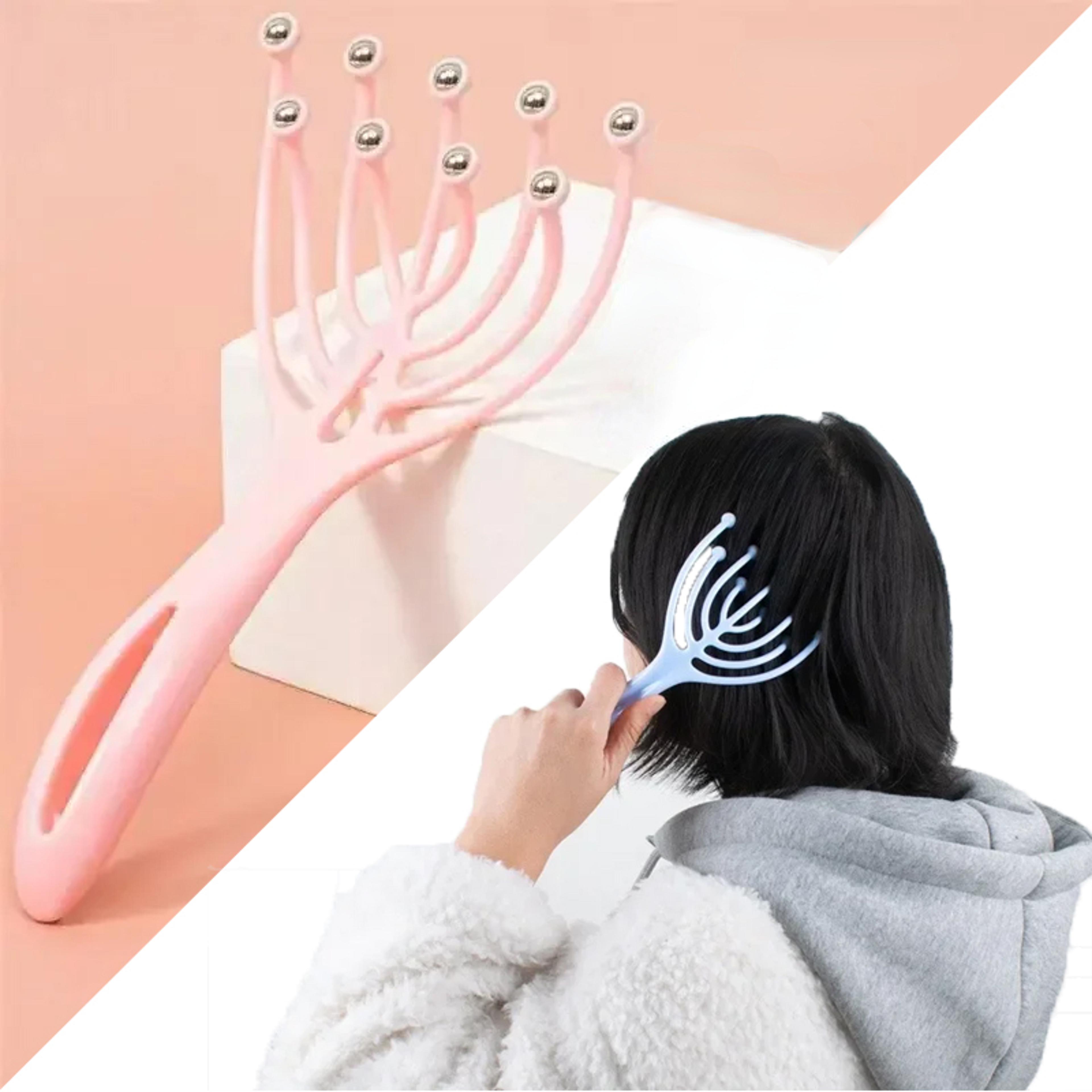 Nine Claw Scalp Massager With Steel Balls For Head Neck Stress Relief 1