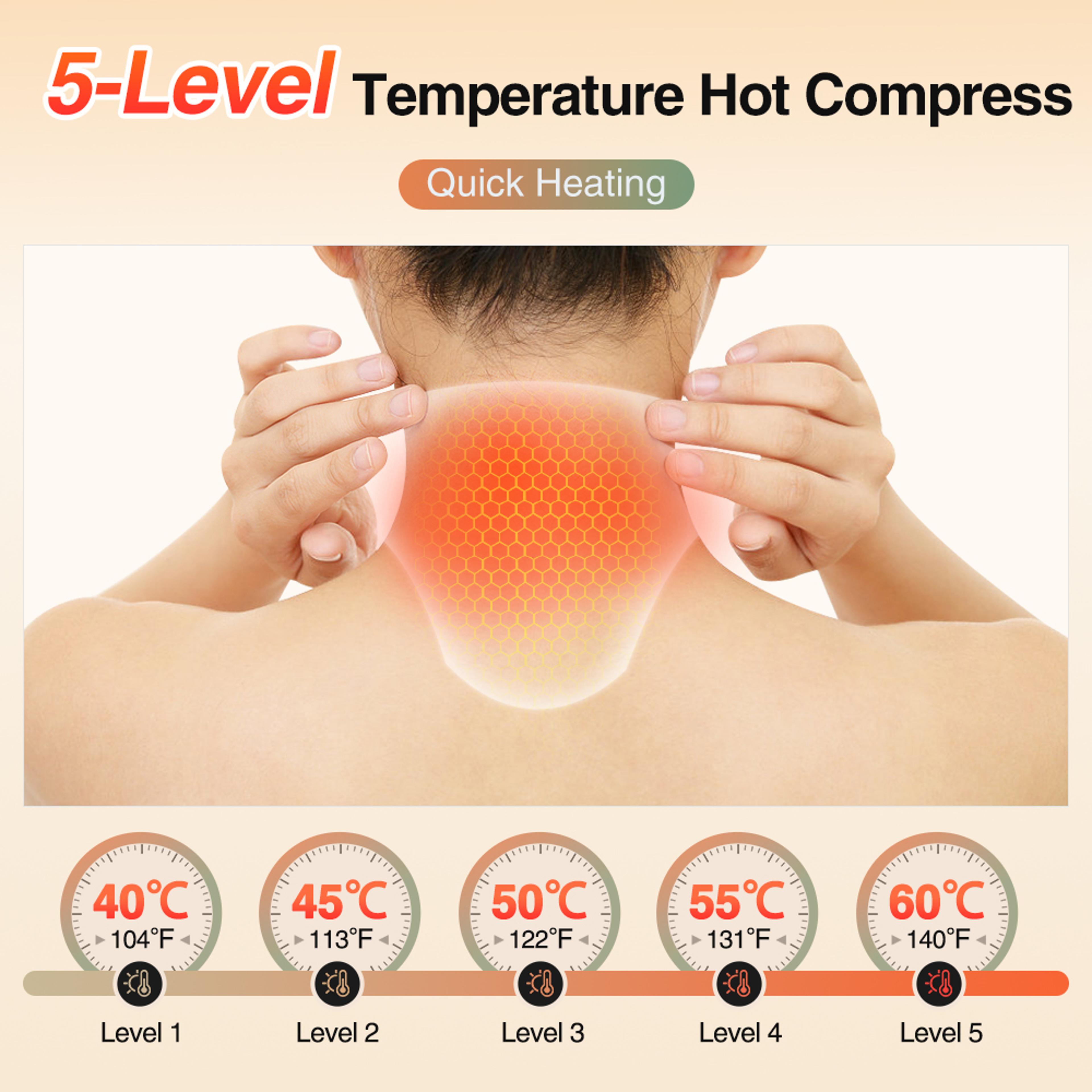 Heated Neck Massager With Vibration Cordless Neck And Shoulder Massager 1