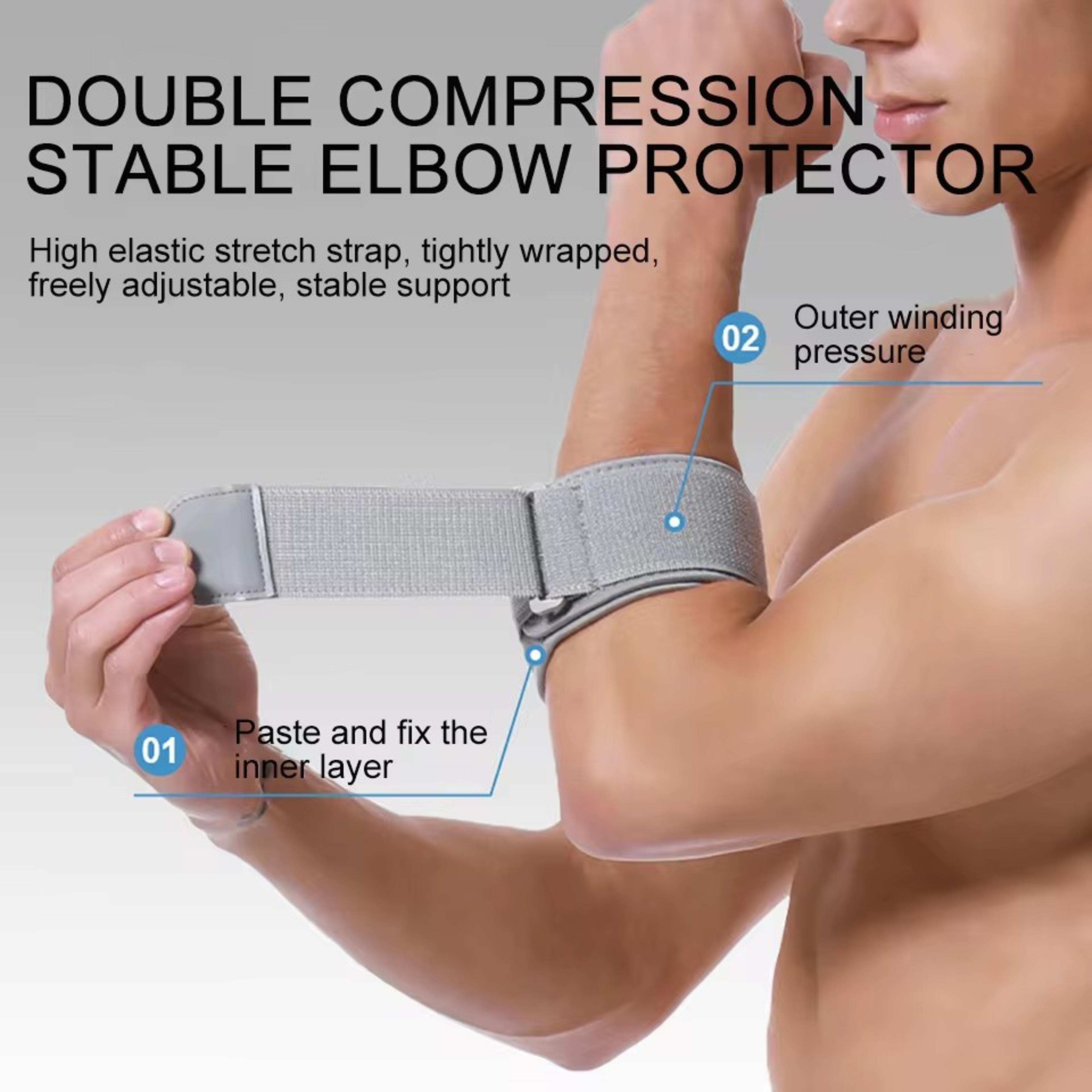 Tennis Elbow Brace Adjustable Forearm Support Strap With Compression Pad 2