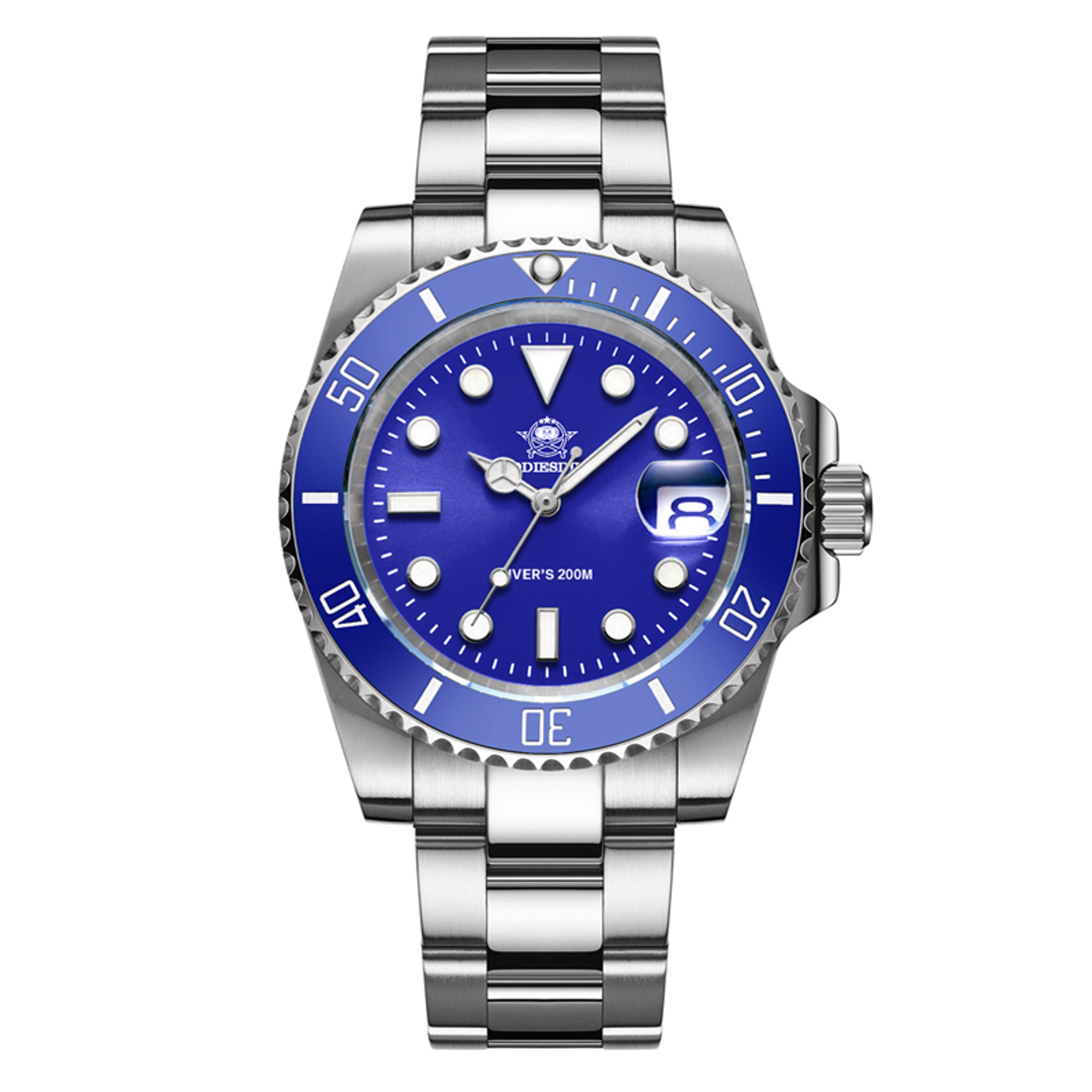 Diver Watch For Men With Luminous Ceramic Bezel And Quartz Movement 8