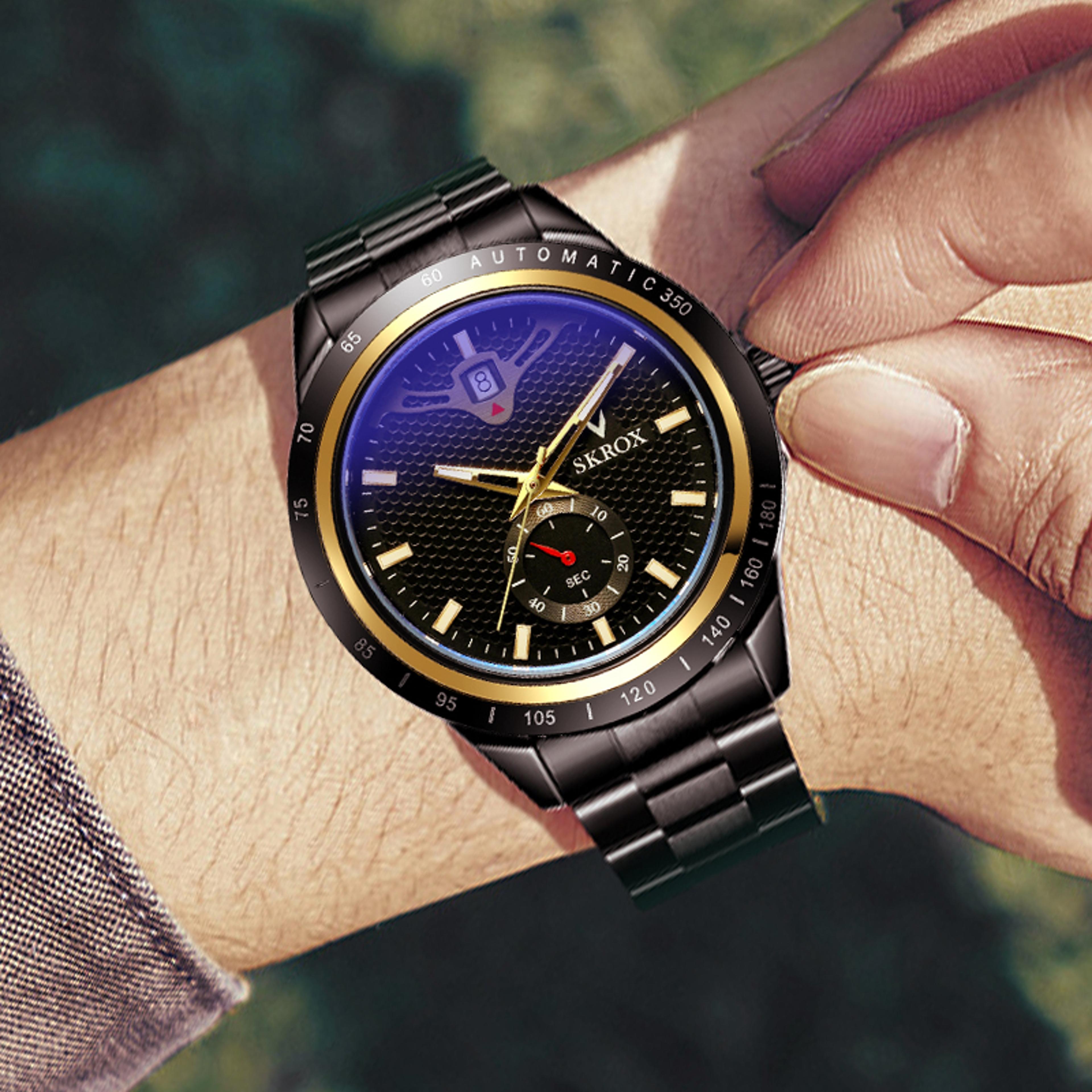 Automatic Watch For Men With Sapphire Crystal And Stainless Steel Bracelet 3