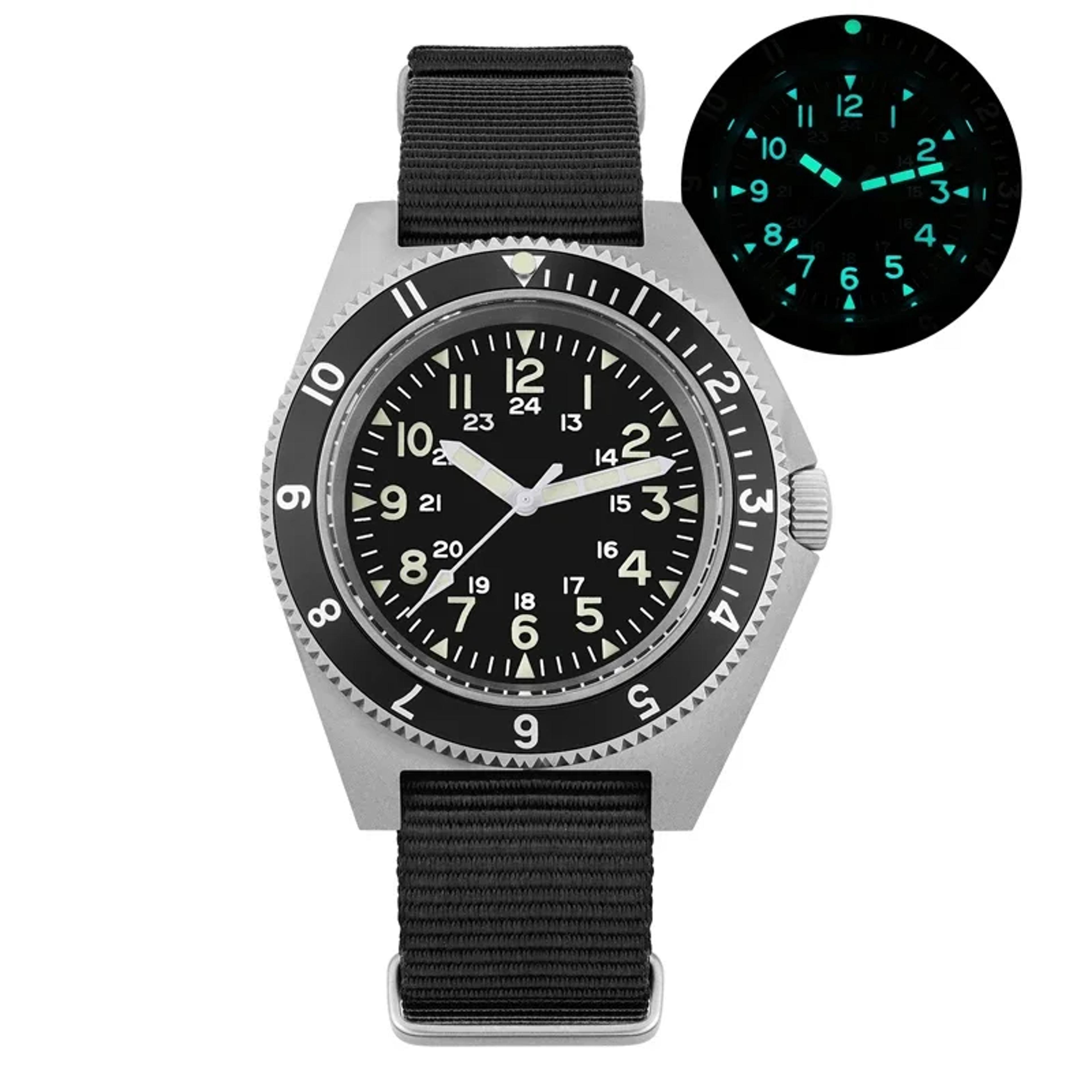 Watchdives VH31 Military Dive Watch Sapphire Crystal 7